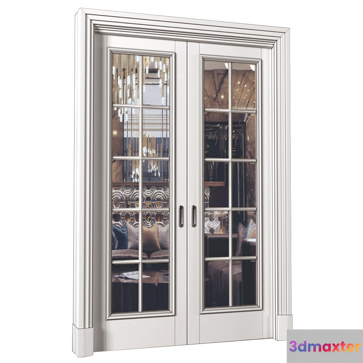 Interior sliding doors in Art Deco style. French Art Deco Sliding Folding Modern Doors