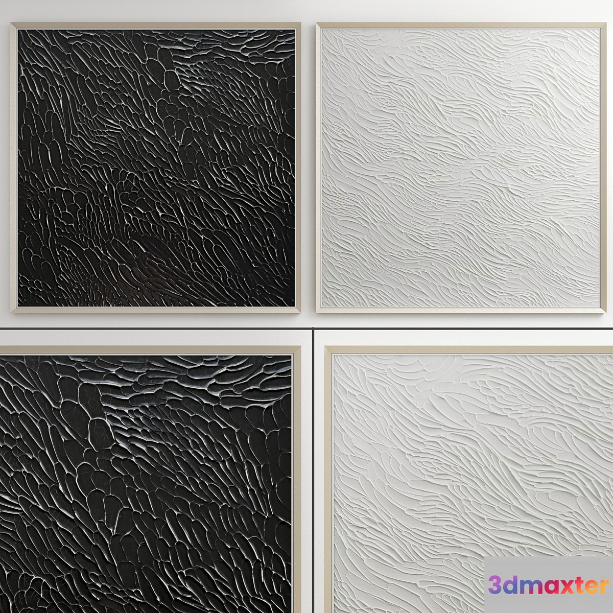 Framed Artwork collection 3 3D Max