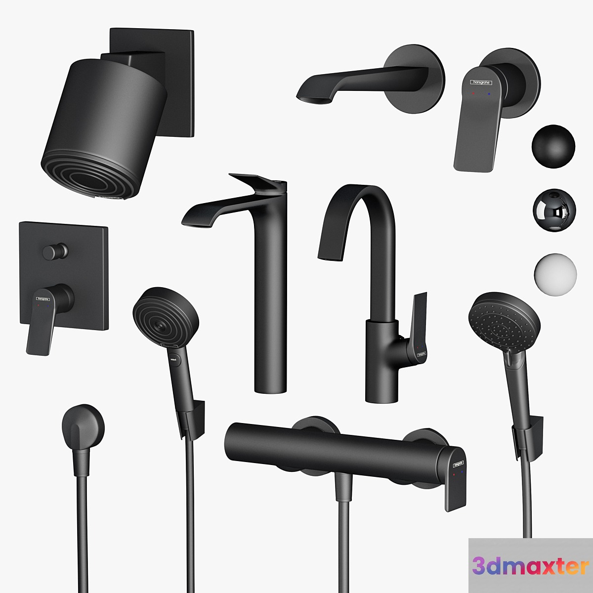 Hansgrohe set 2 | Vivenis | Pulsify | 3D Max