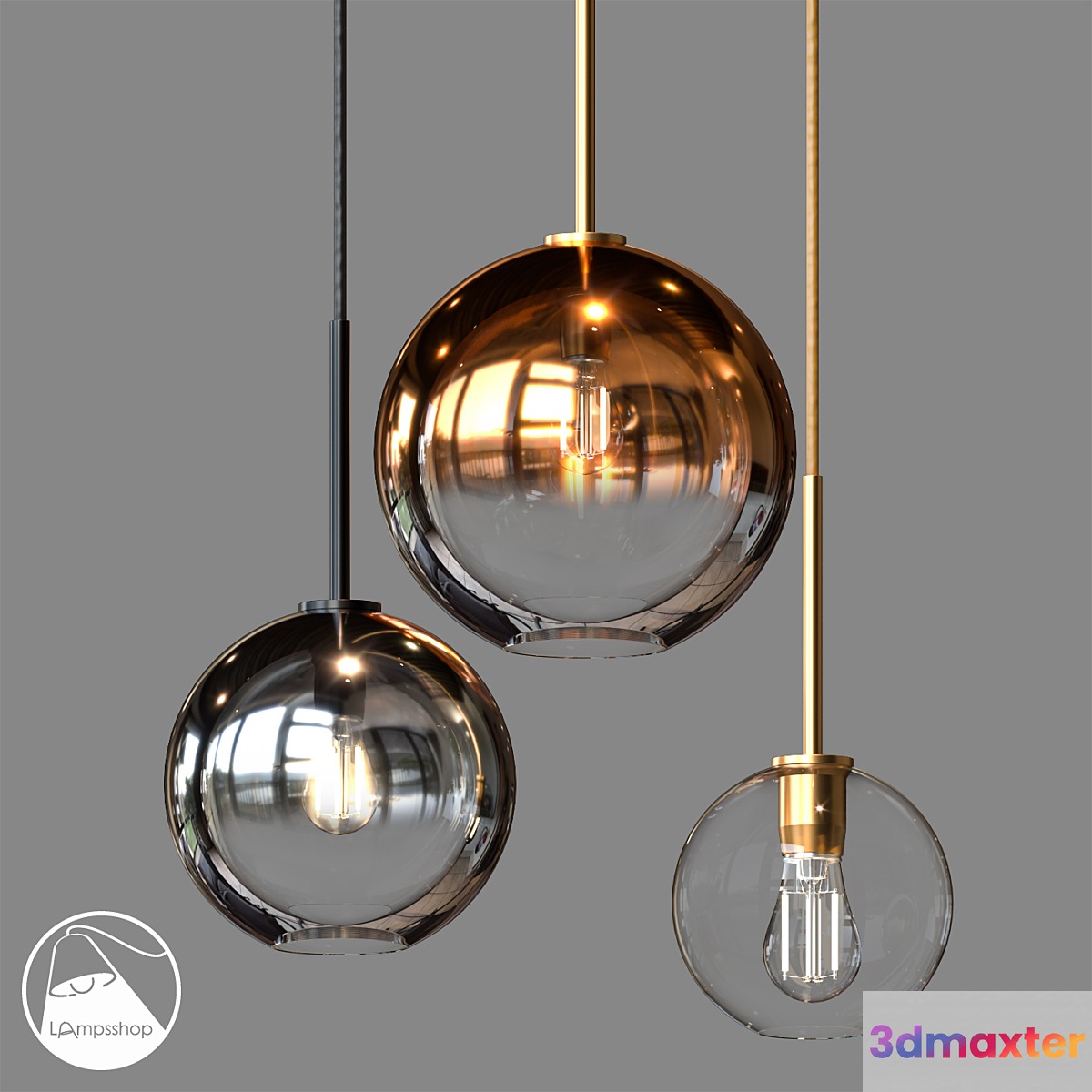 LampsShop.ru PDL2071 Pendant Silver Orb - No.3