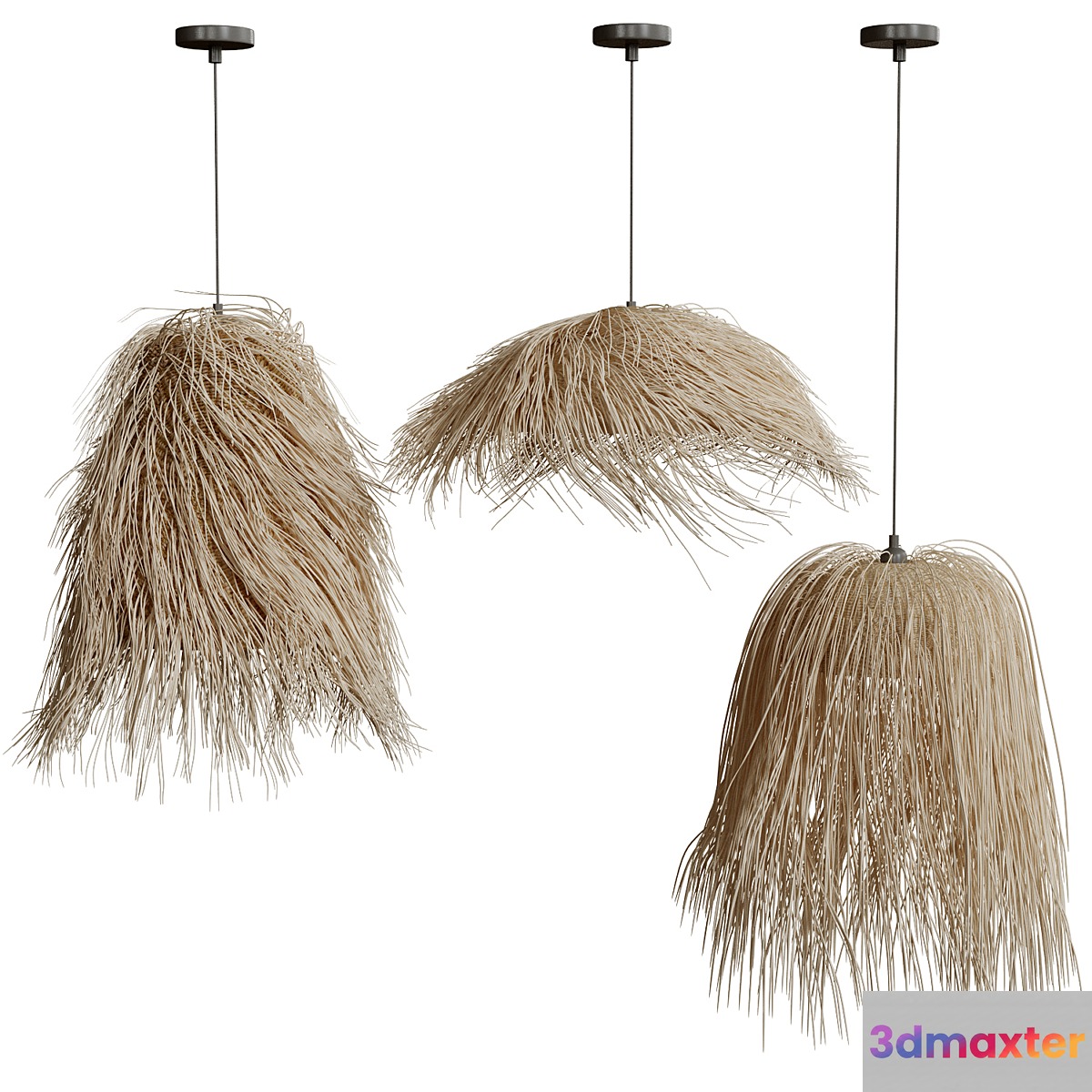 Moroccan Wicker Leaf Pendant Light