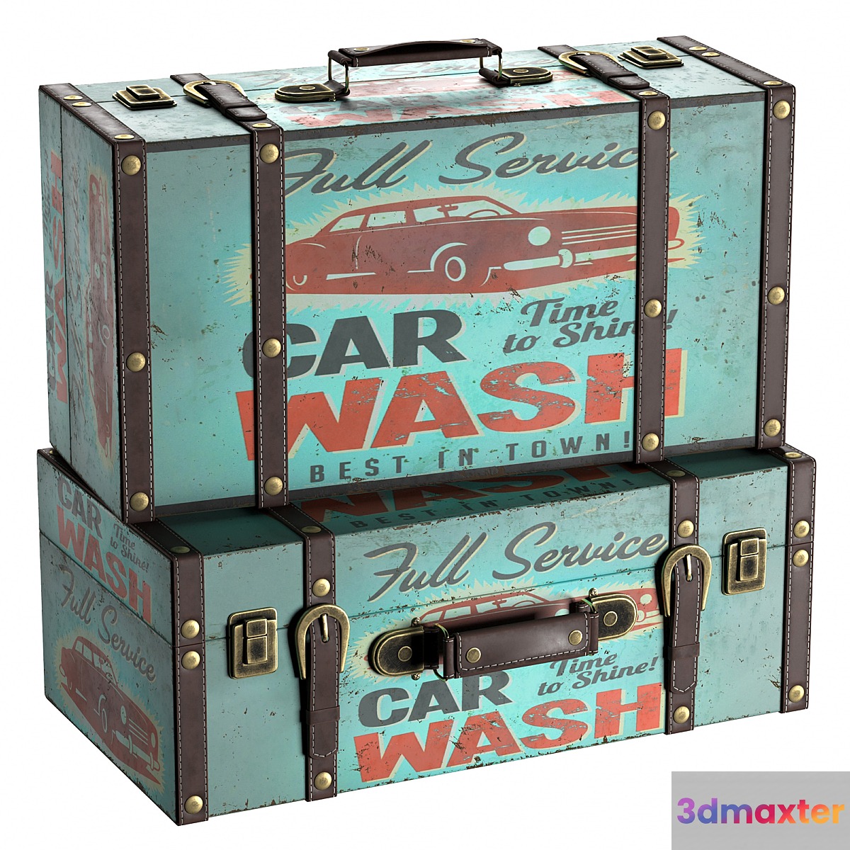 Vintage retro suitcase