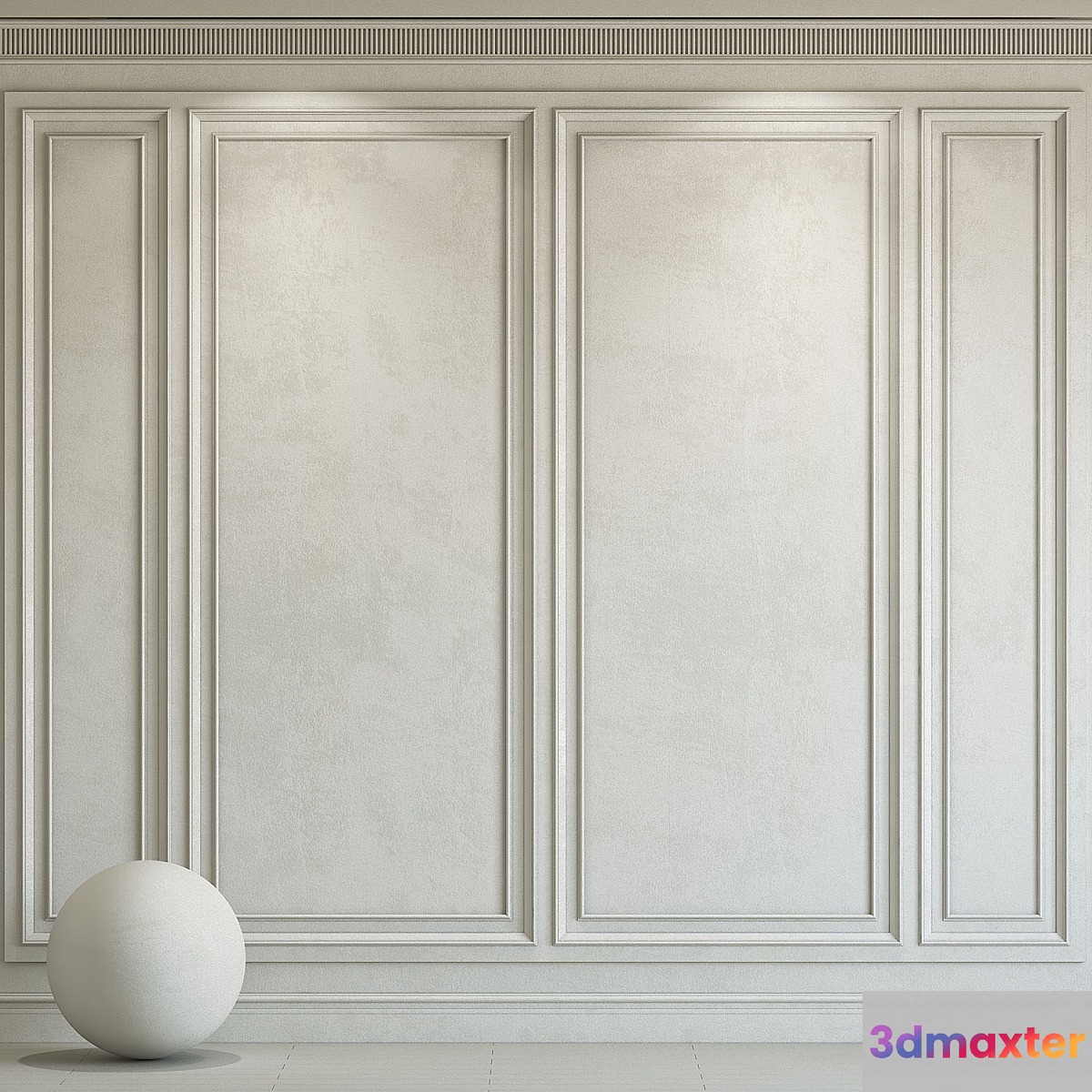 Decorative plaster with molding 235 3D Max