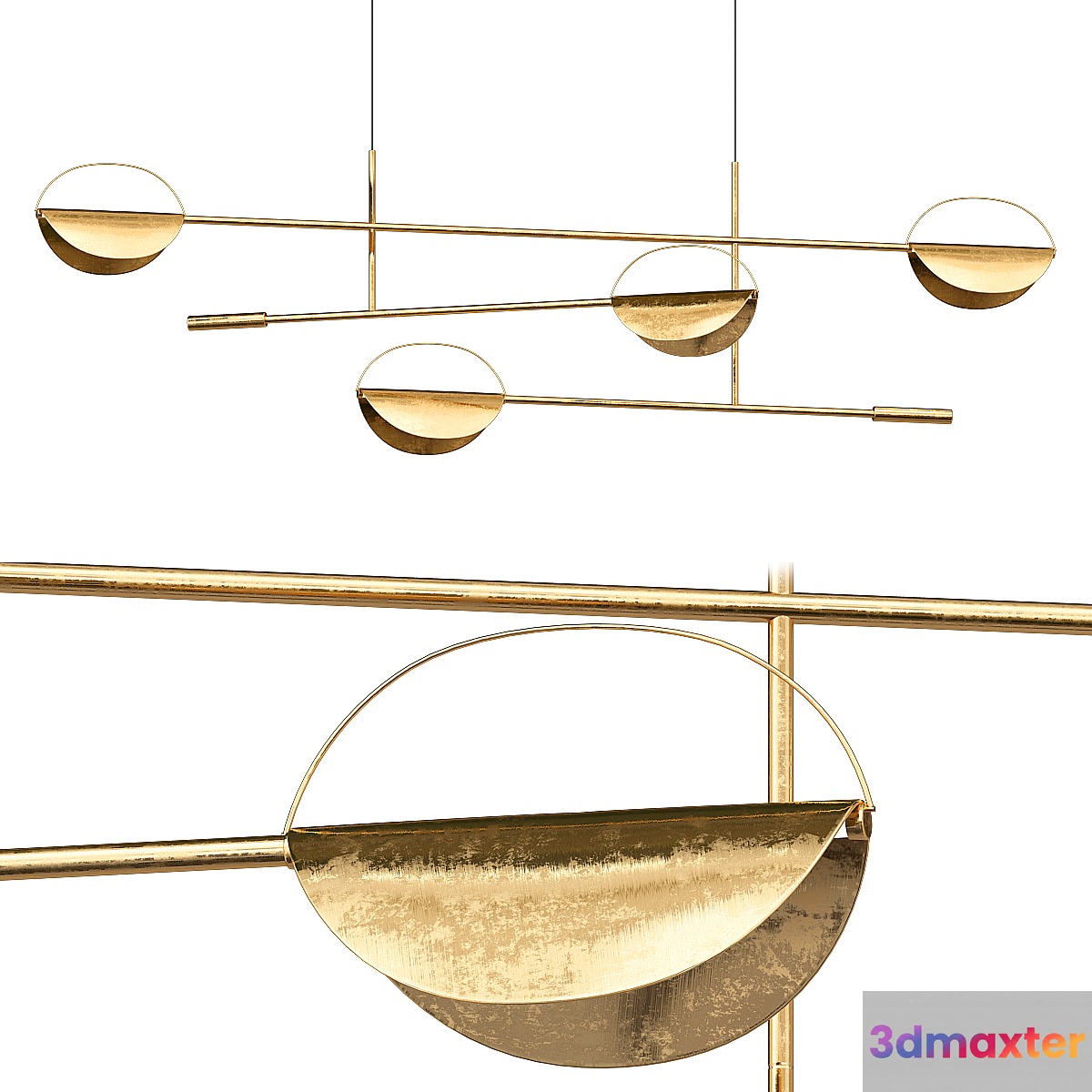 Leaves Pendant 3D Max