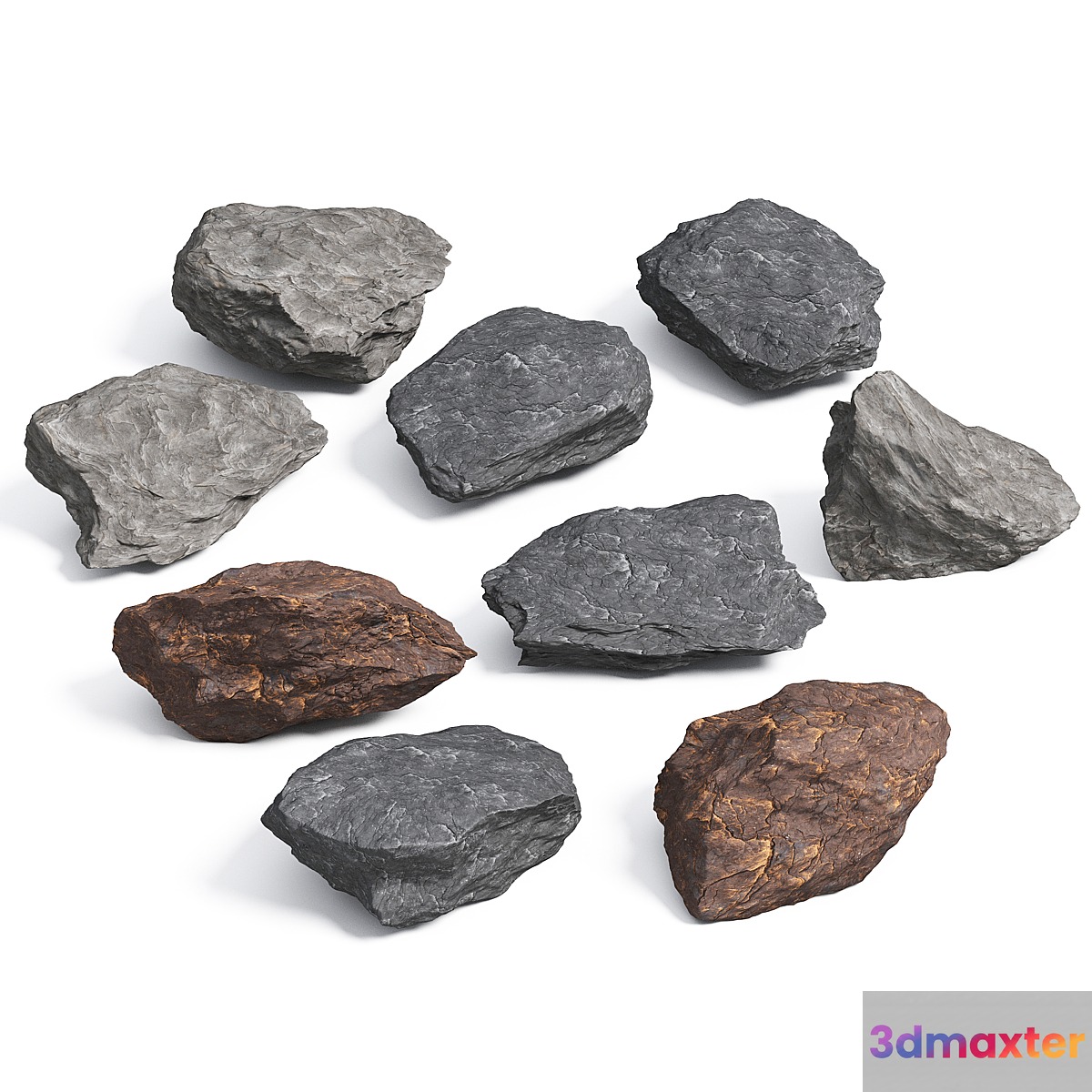 Stones 3D Max