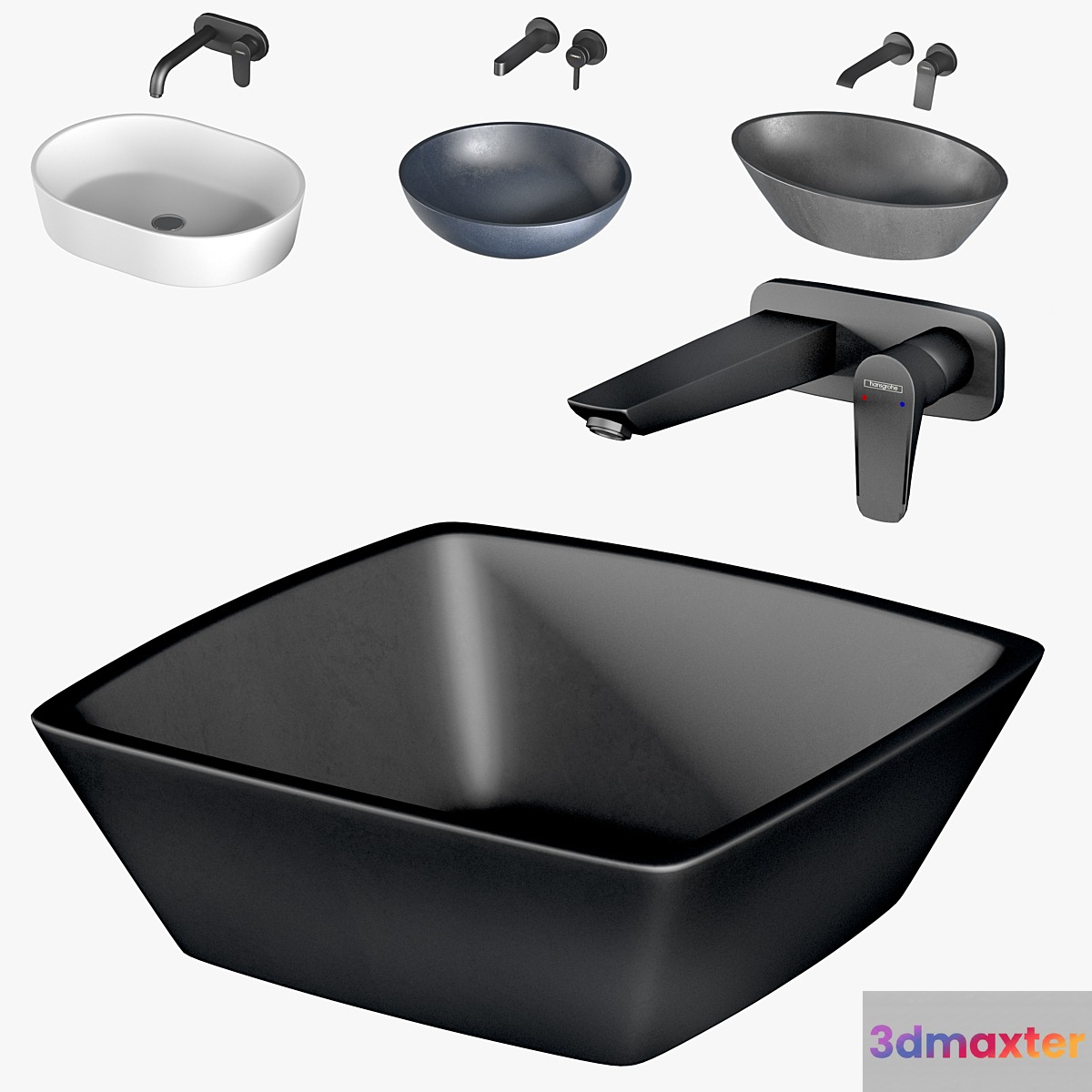Corian sinks with Hansgrohe mixers