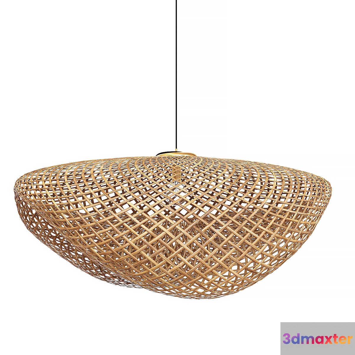 Vertigo Bamboo Rattan Pendant Lamp 3D Max