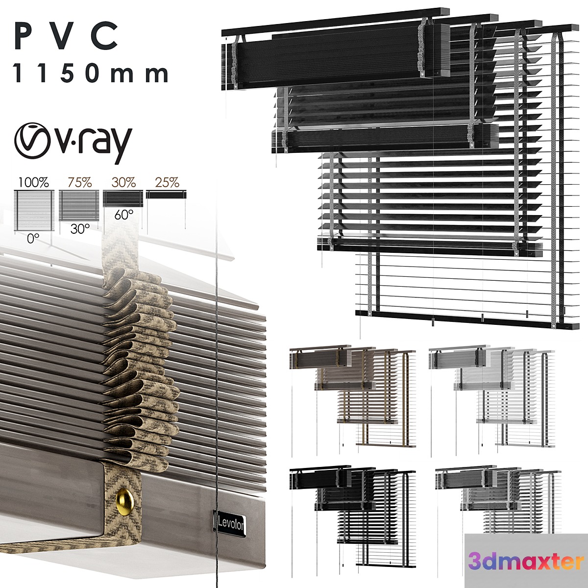 PVC Blind 1150 in 45 mm-Vray