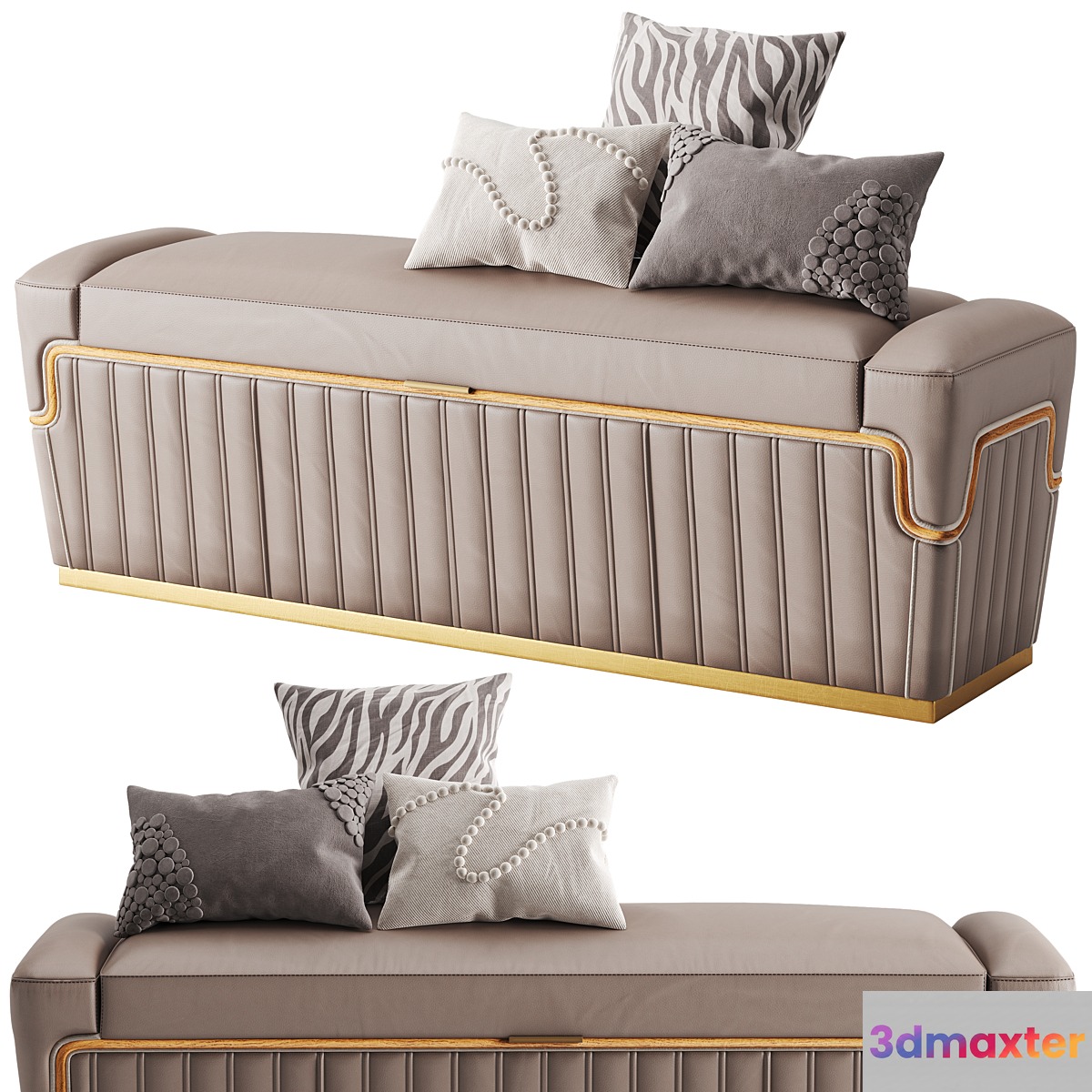 Theodore Alexander Vaughn bench 3D Max