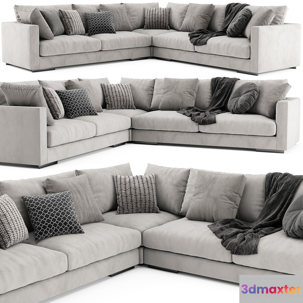 Flexform Magnum L Shaped 3D Max