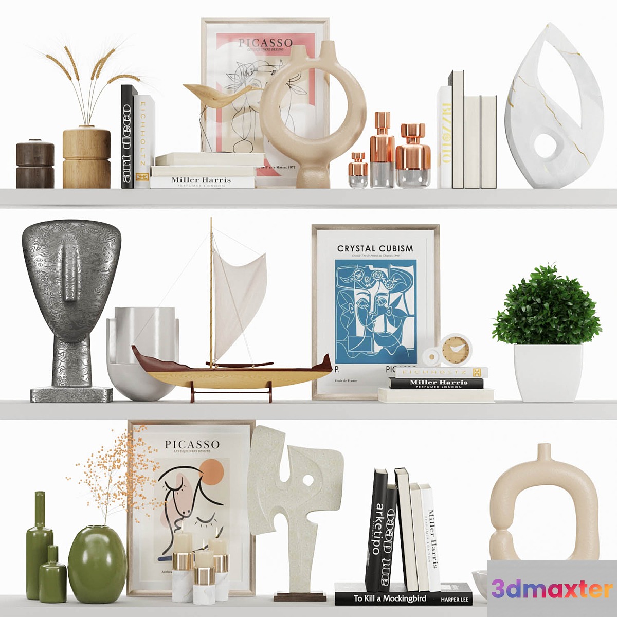 Decorative Set 001 3D Max