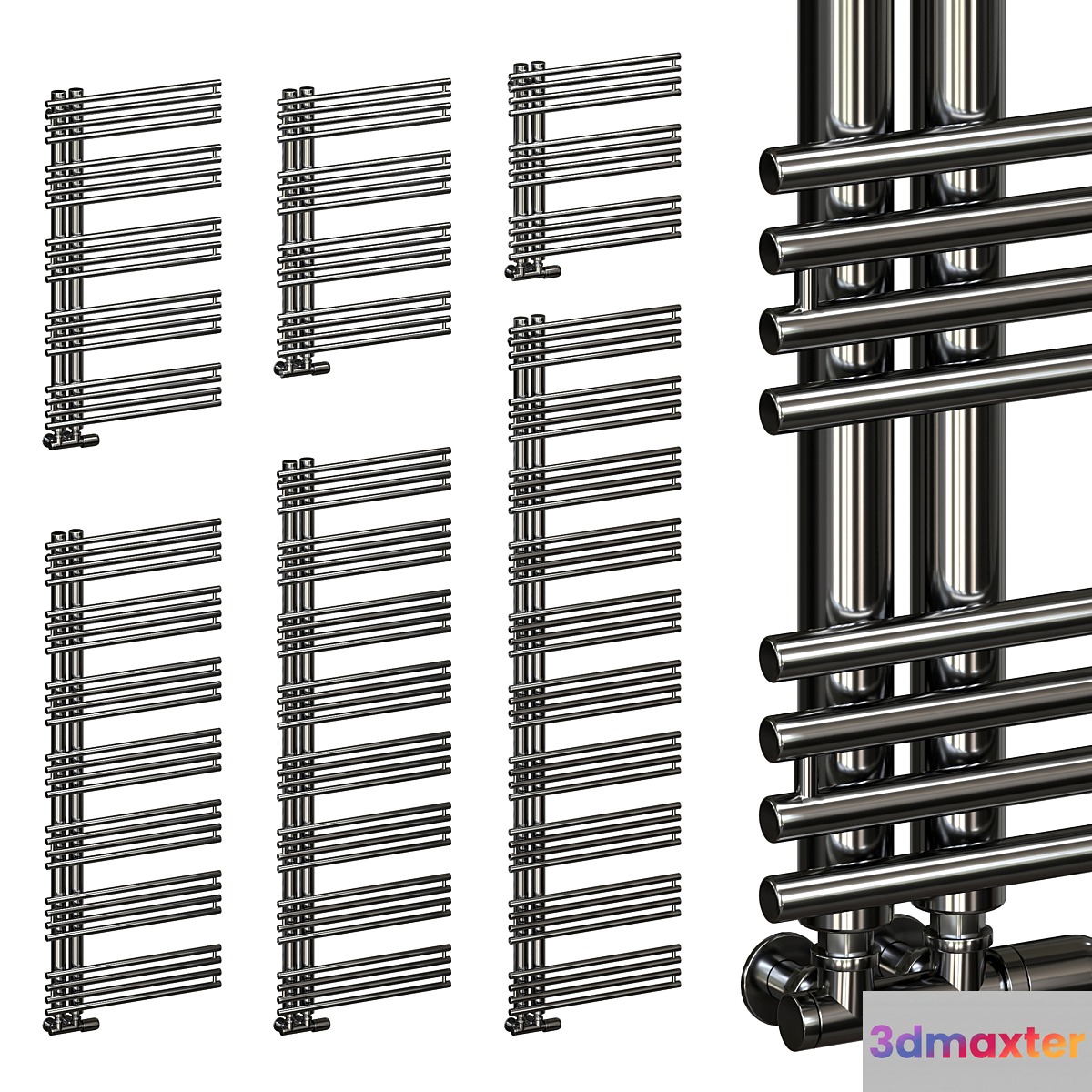 Полотенцесушитель Cordivari Kelly towelrail polished 3D Max