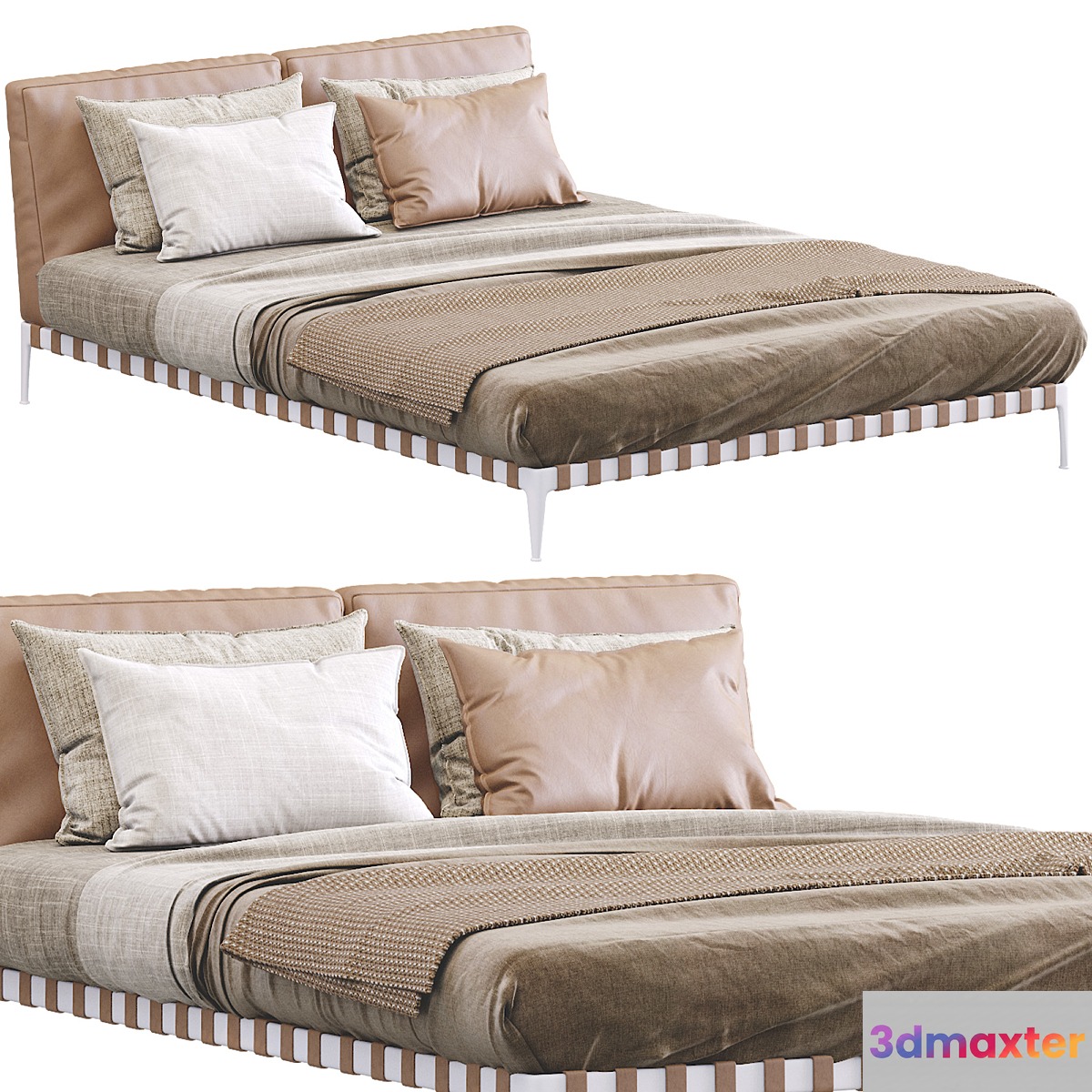 Leather Bed Gregory By Flexform