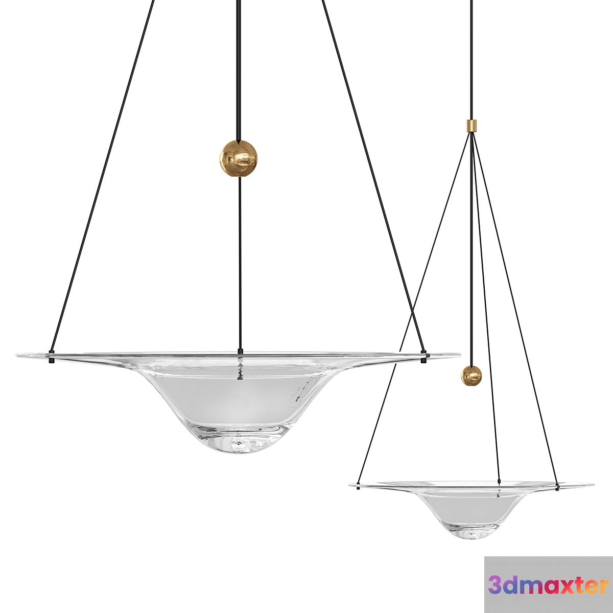 CLEPSYDRA Glass chandelier