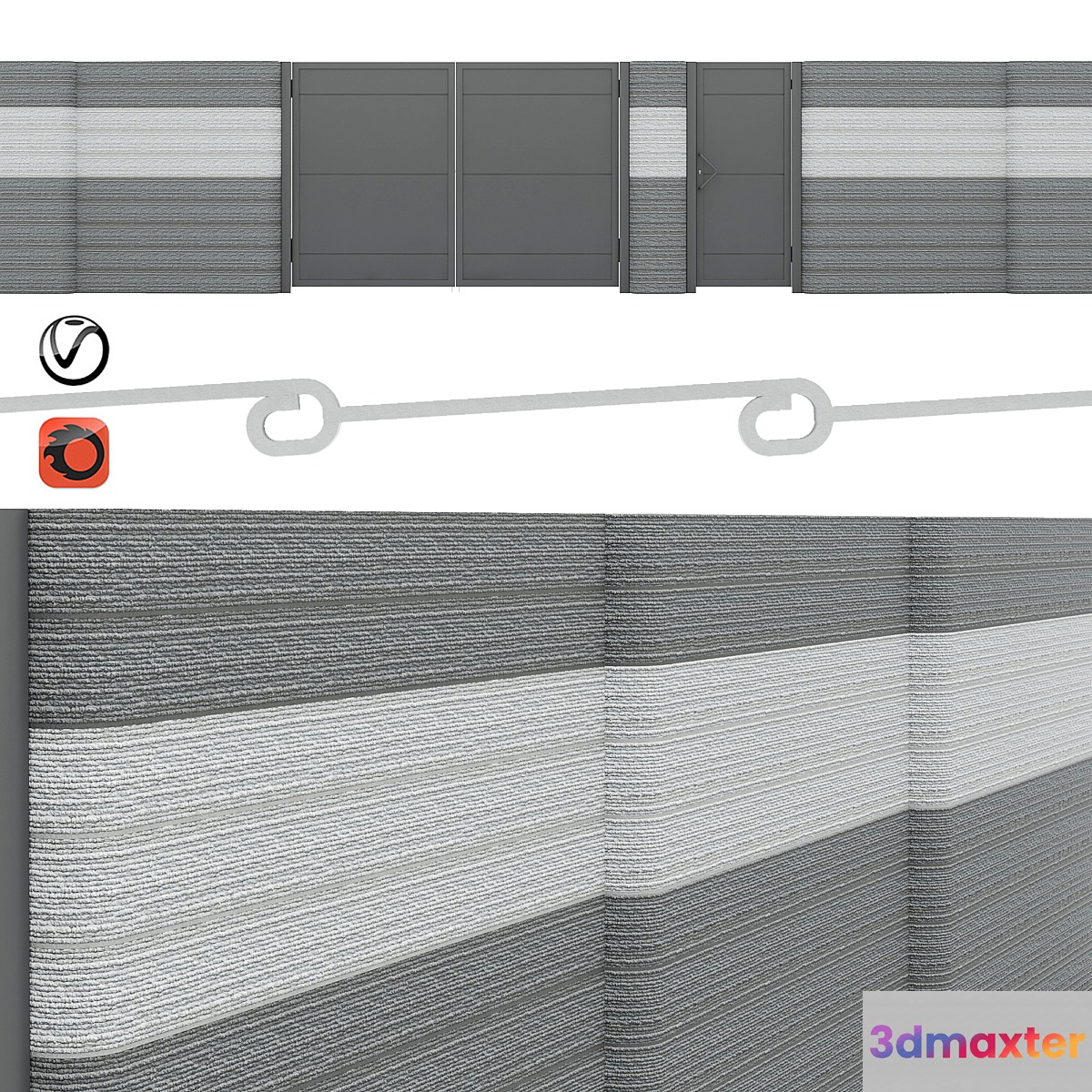 Craft fence - Columnar