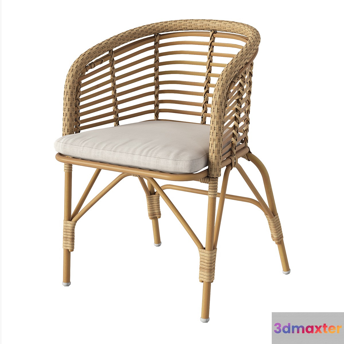 Rattan chair Wisemax 3D Max