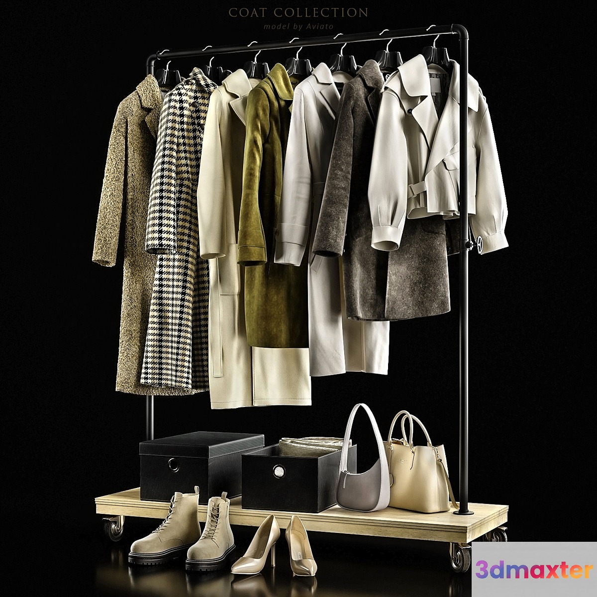Coat collection 3D Max