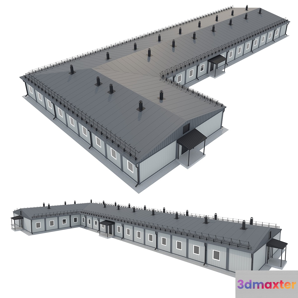 Modular building 3D Max