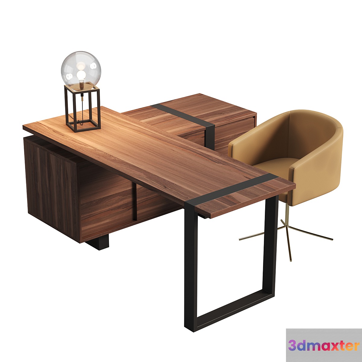 Working table CHICAGO + chair HAIA by LASKASAS
