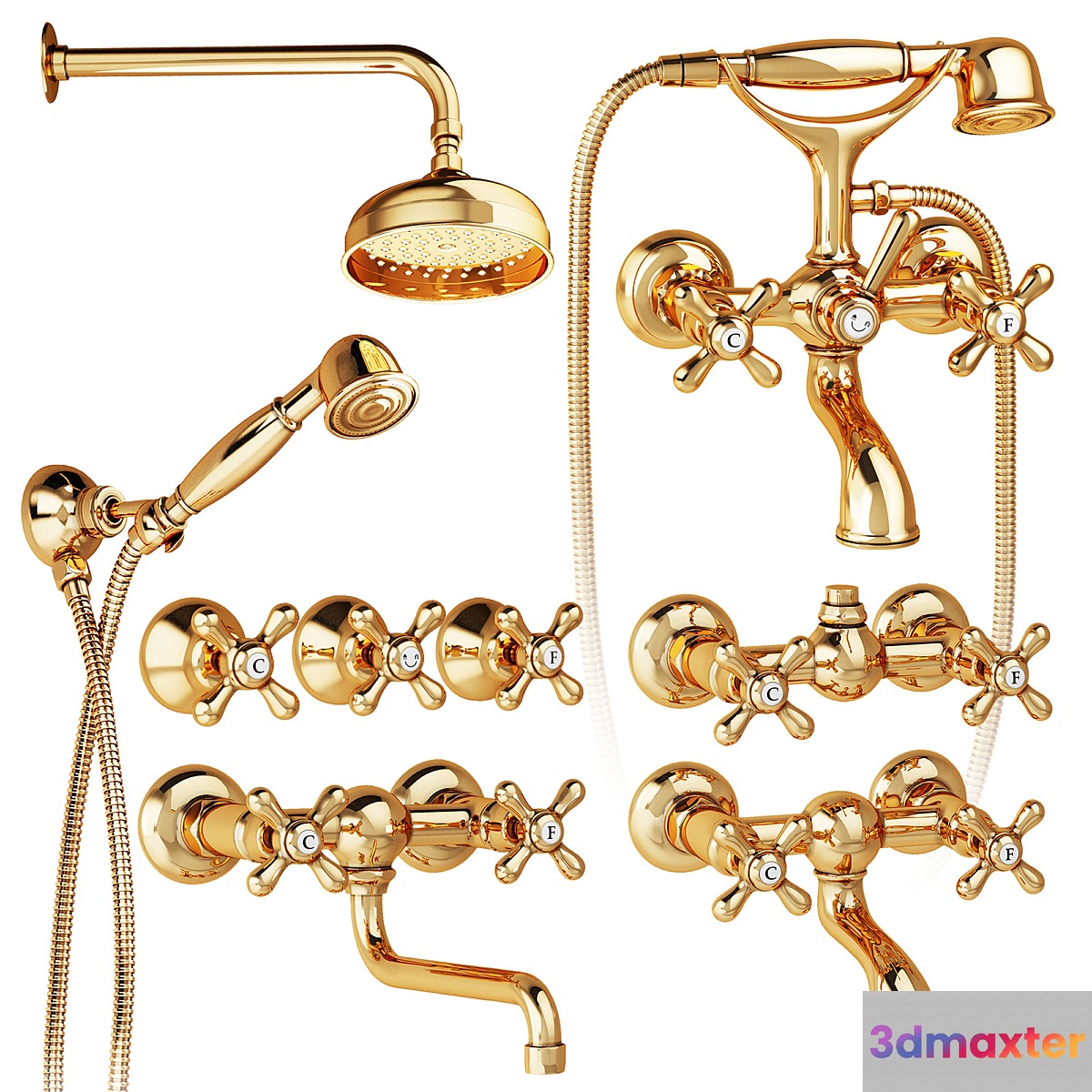 Nicolazzi Nuova Brenta shower faucets