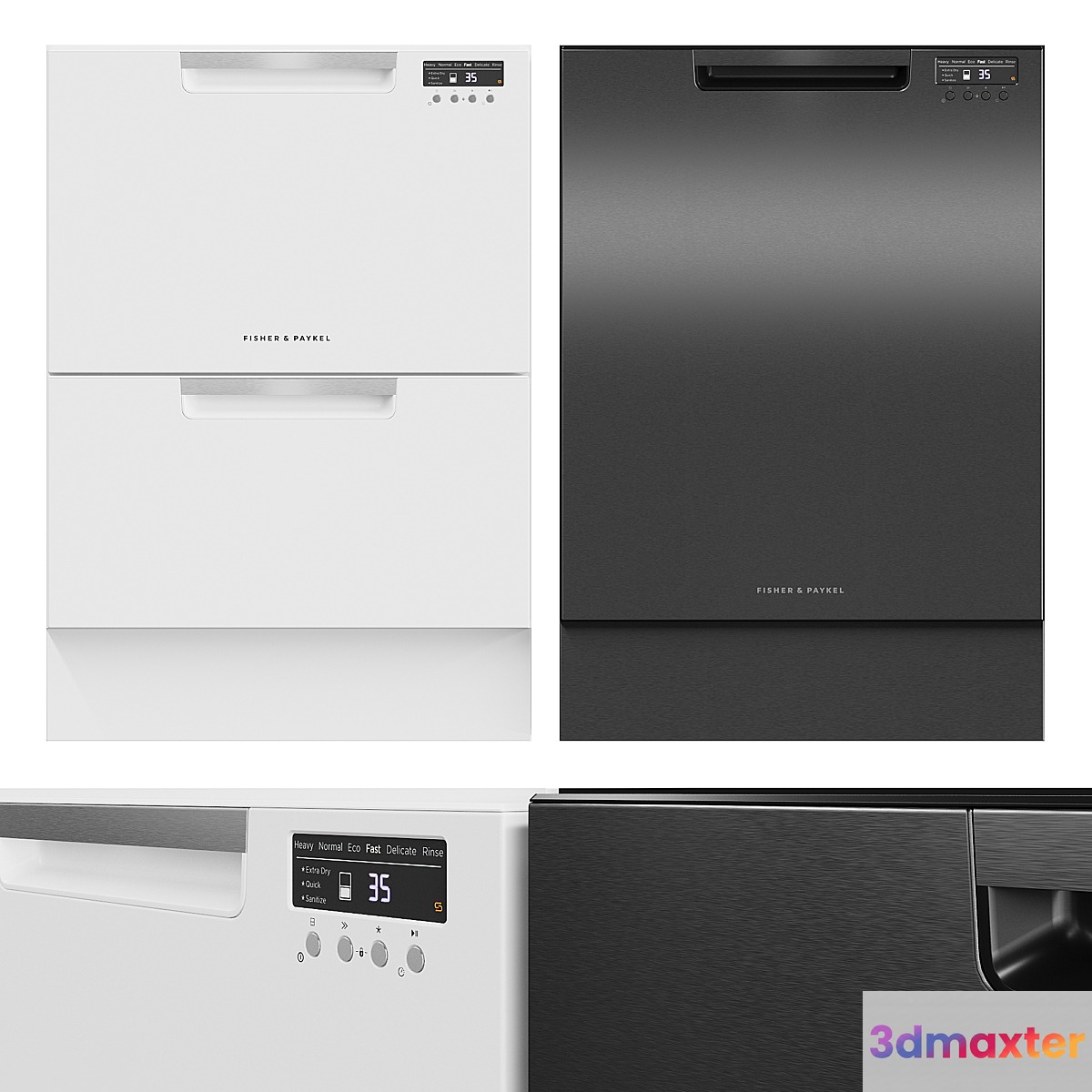 Dishwasher Fisher & Paykel DD60DAW9 DW60FC2W1 DW60UC6B - No.2