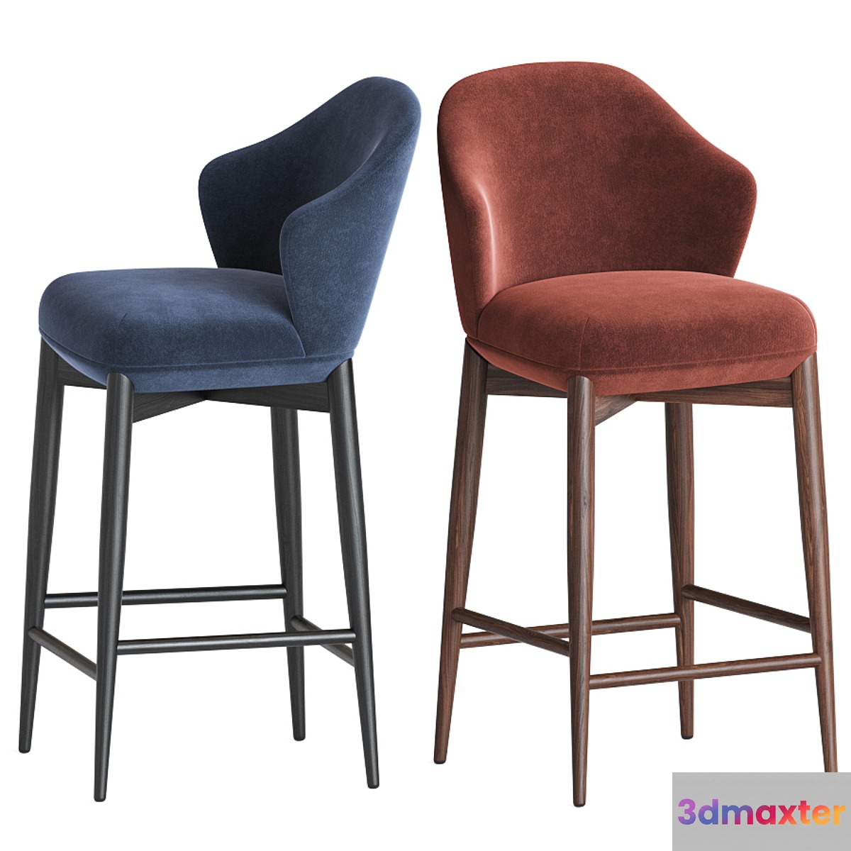 Praddy Banco Bar Chair 3D Max