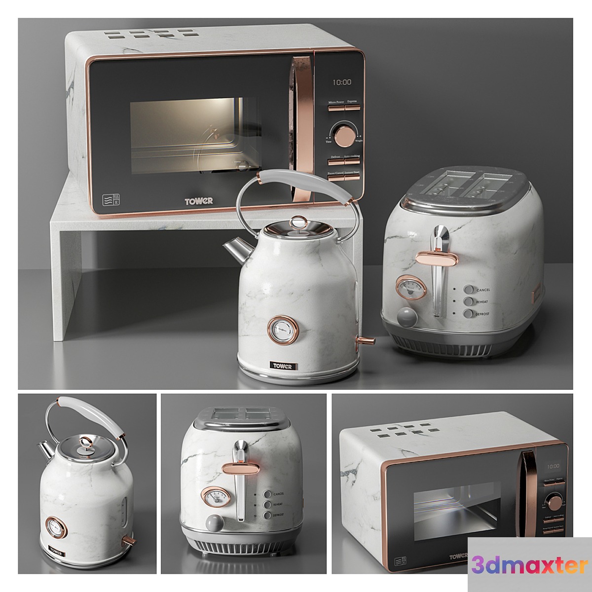 Tower Rose Gold Set
