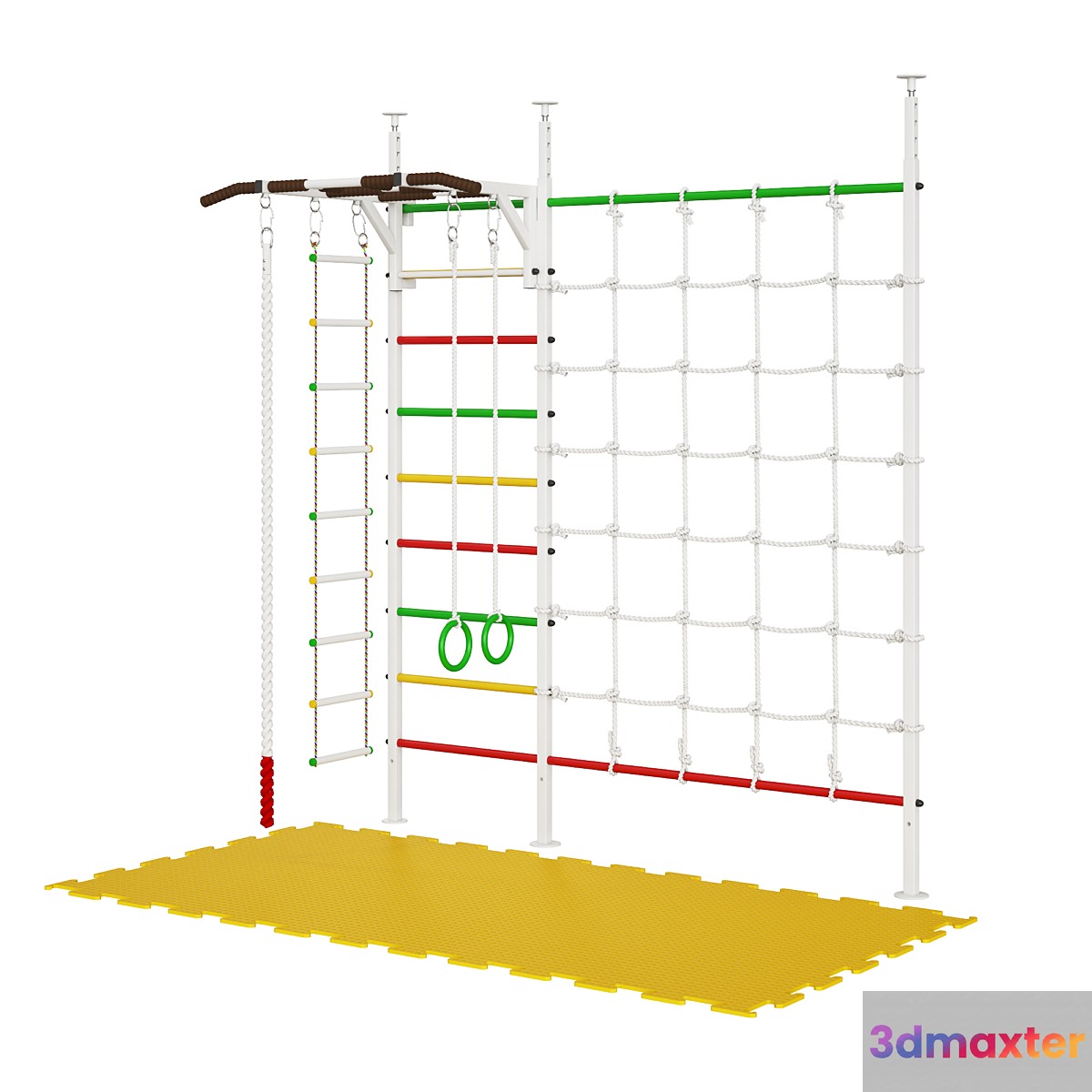 Colored Swedish Wall 3D Max
