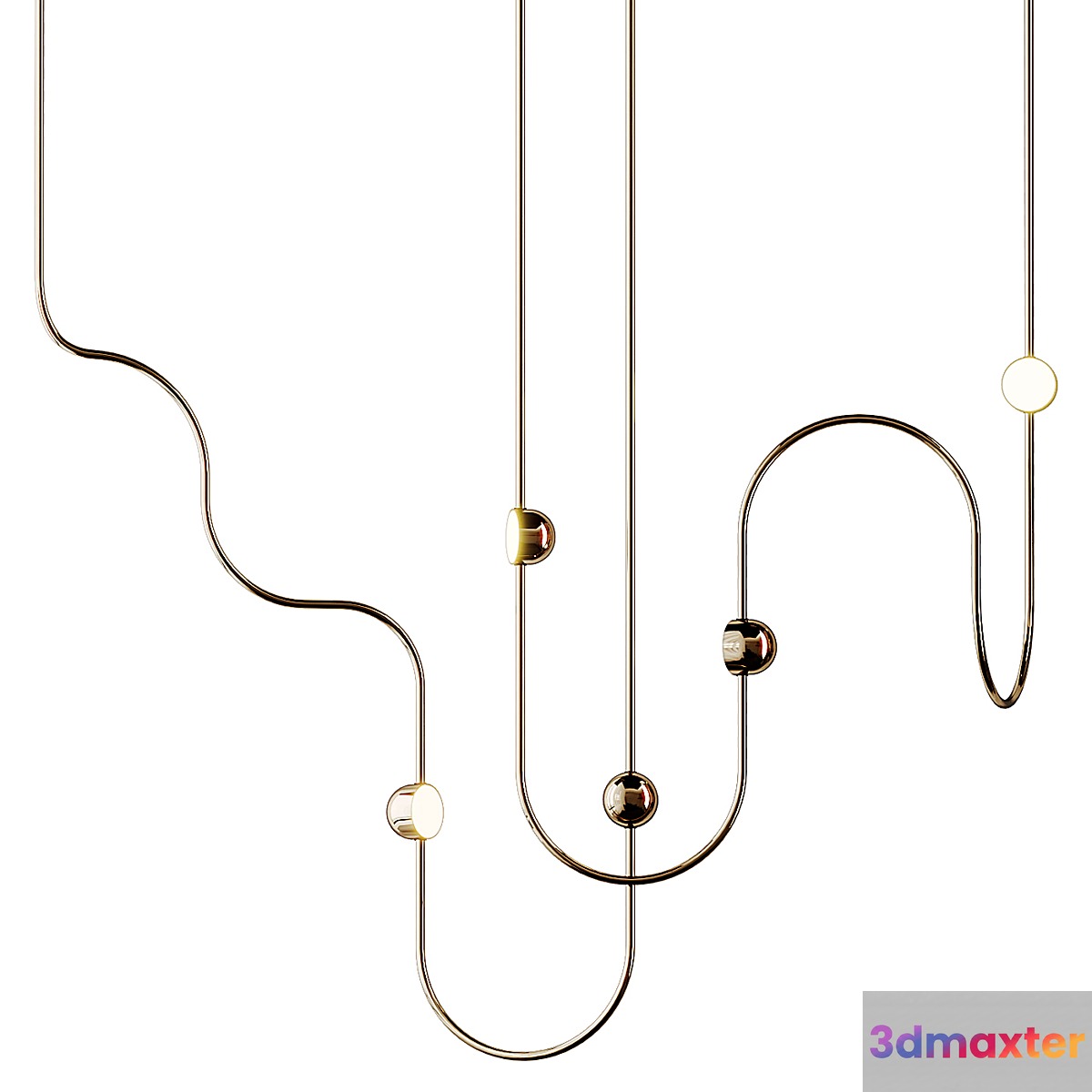 DIA CURVED 3 Pendant lamp Ovature Studios