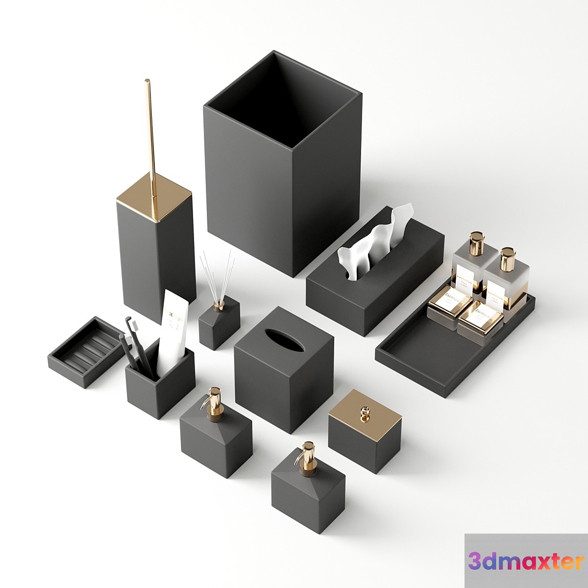 Bathroom Accessories MOOD BLACK