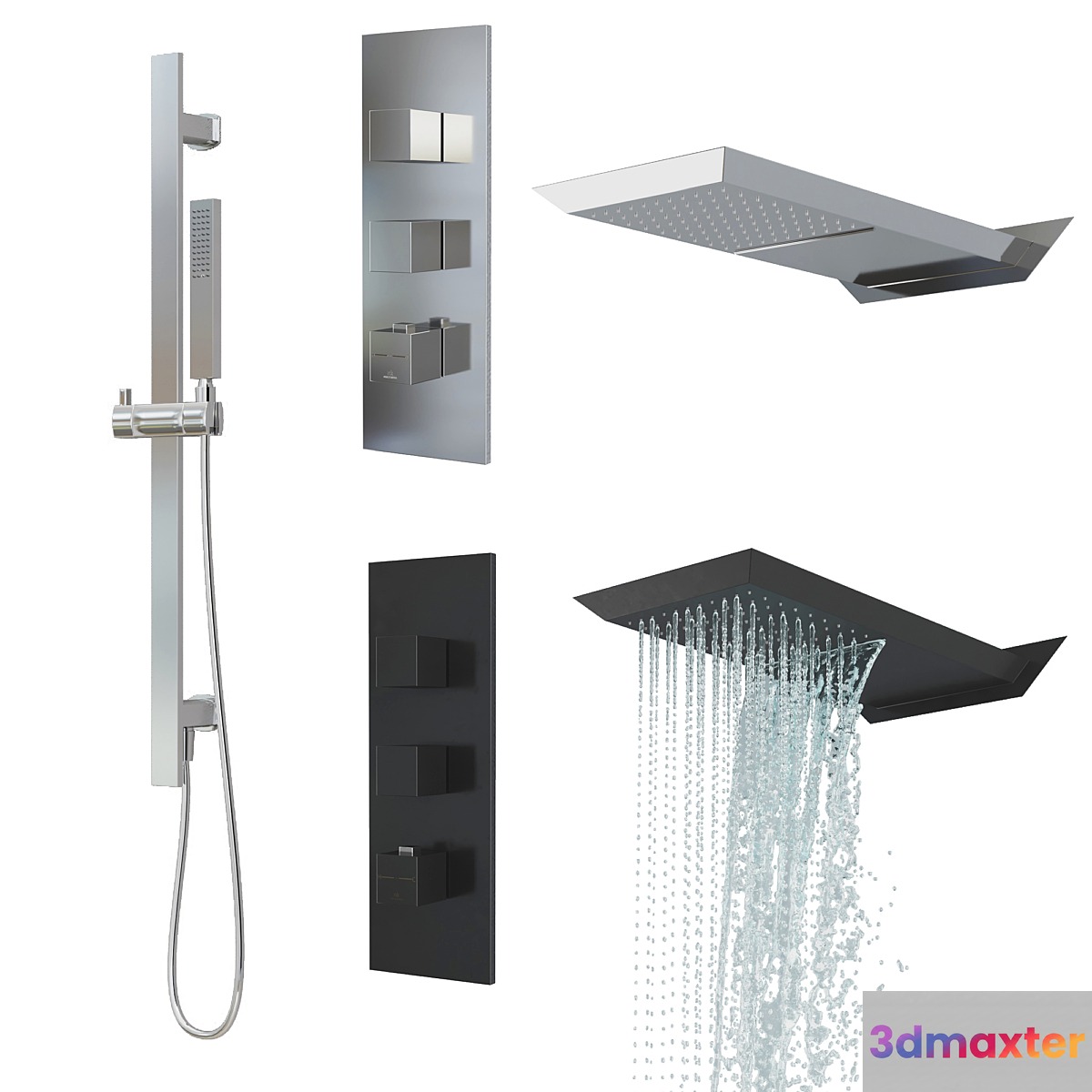 Noken set OXO Showers Taps 3D Max