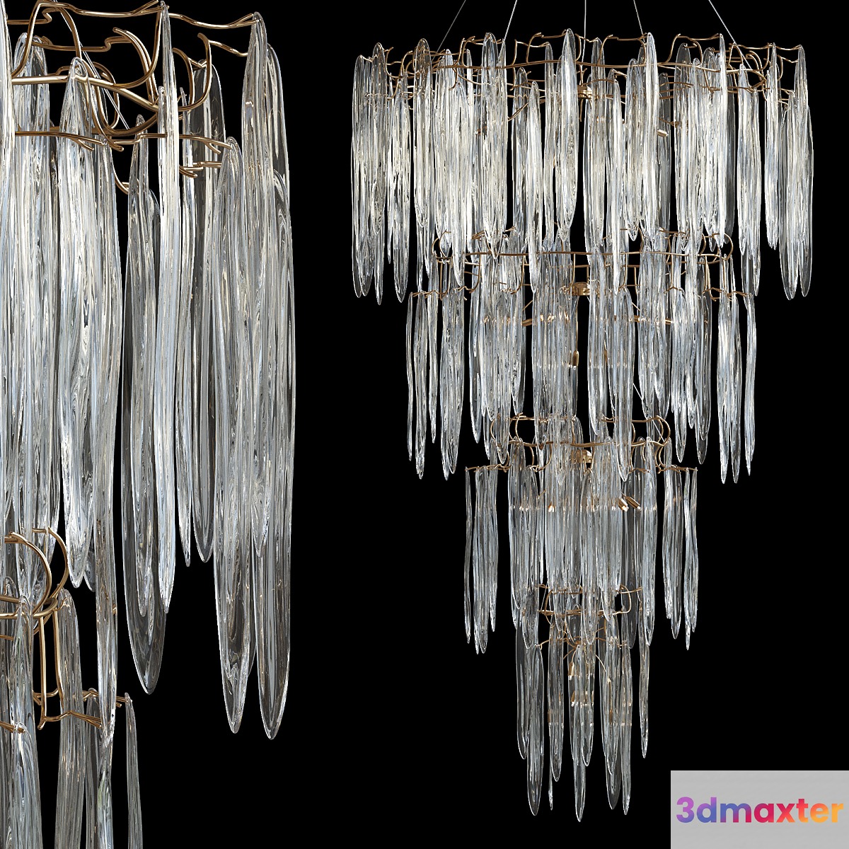 Cascade Quad Waterfall by Serip 3D Max