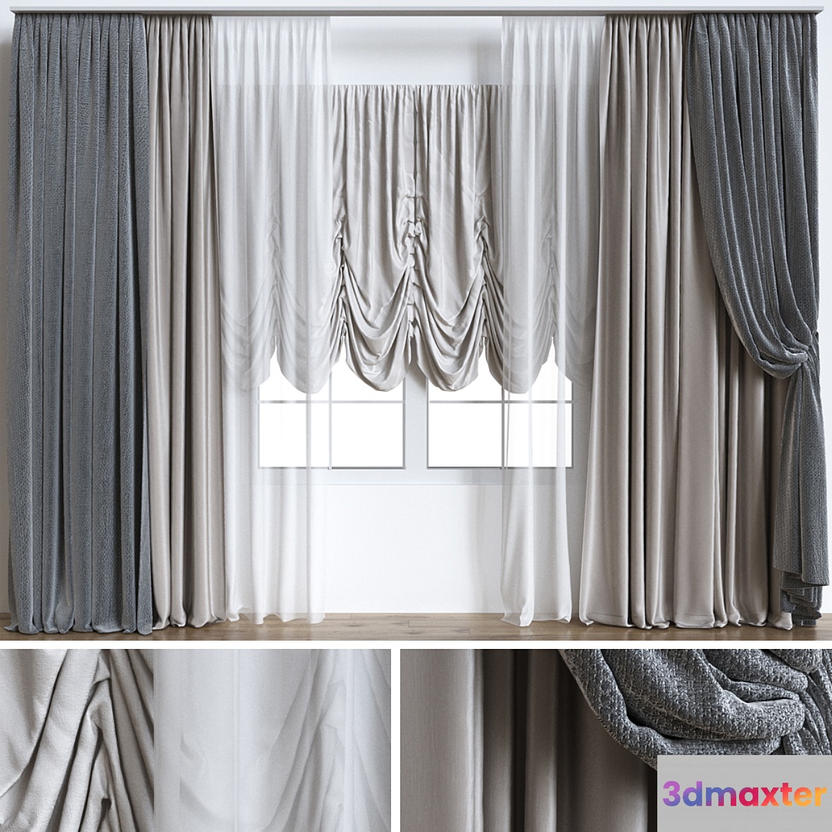 Curtains_8 3D Max