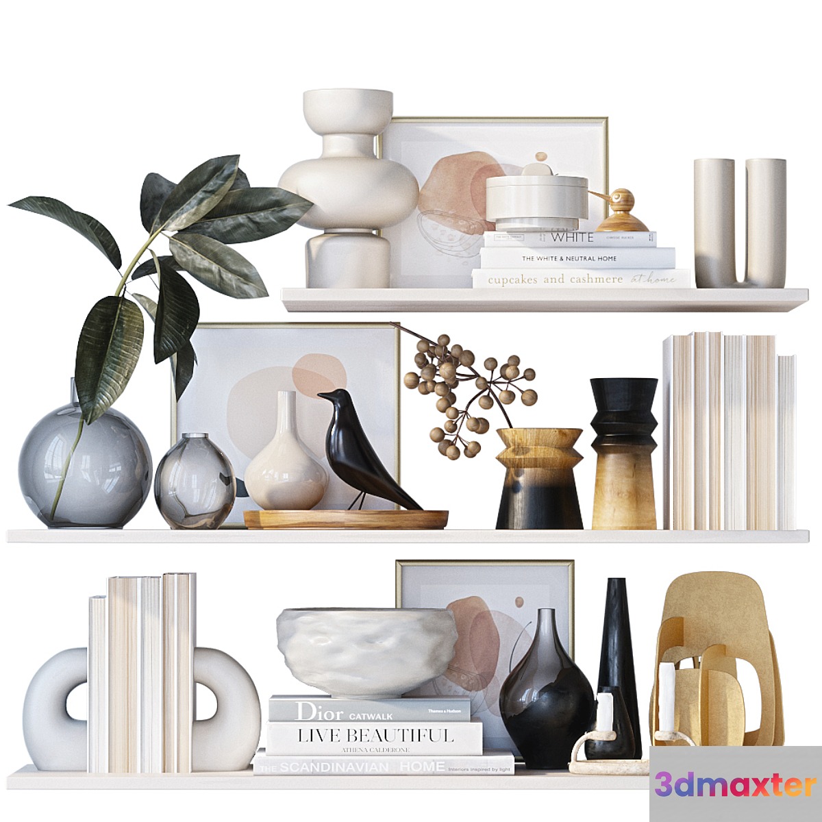 Shelves with decor - No.6