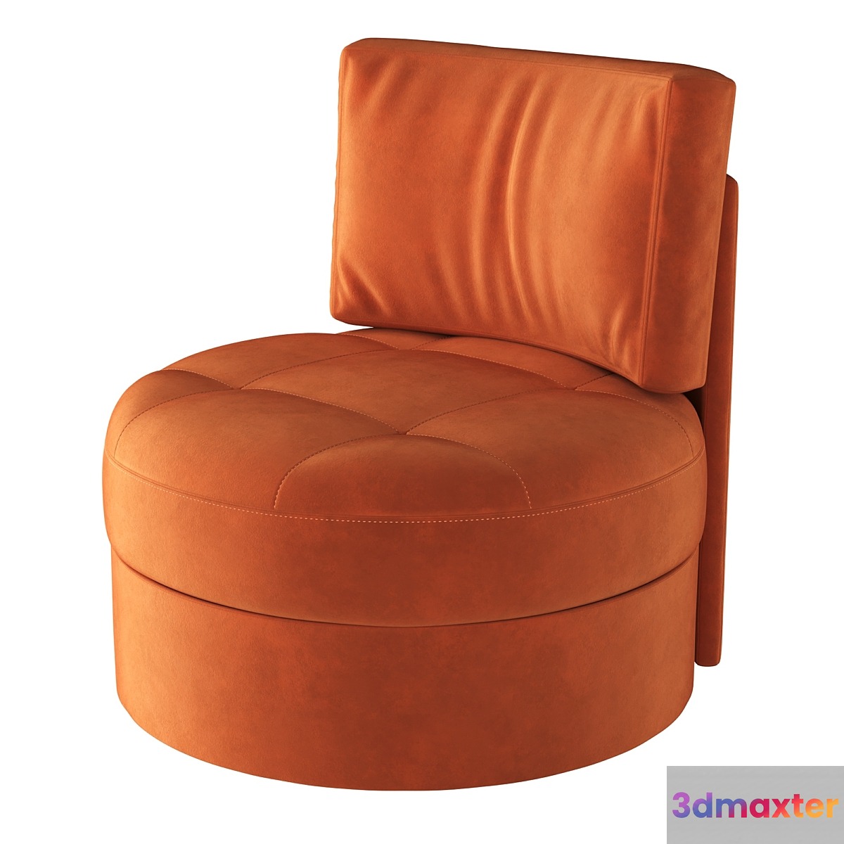 WingRound armchair 3D Max