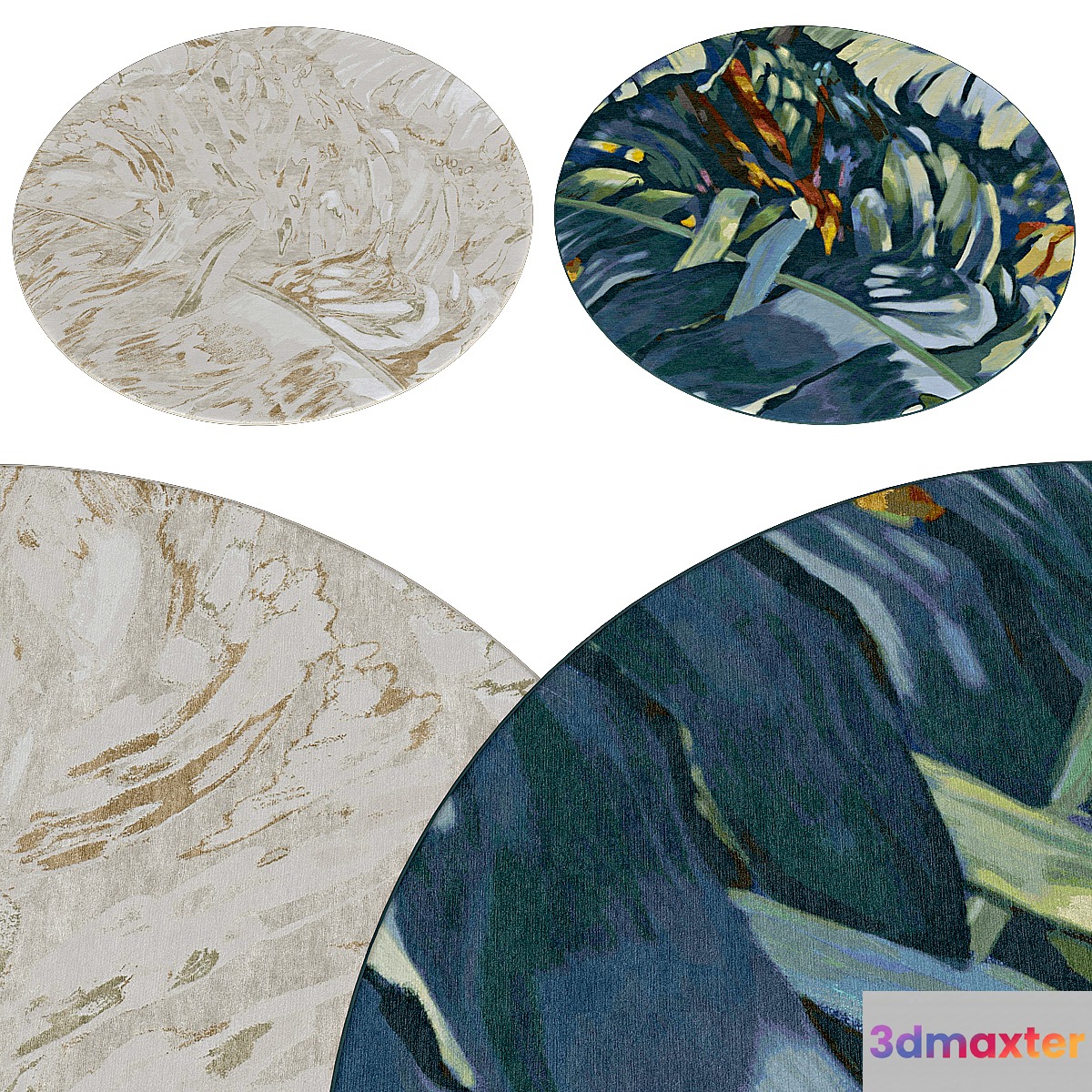Circle rugs # 055