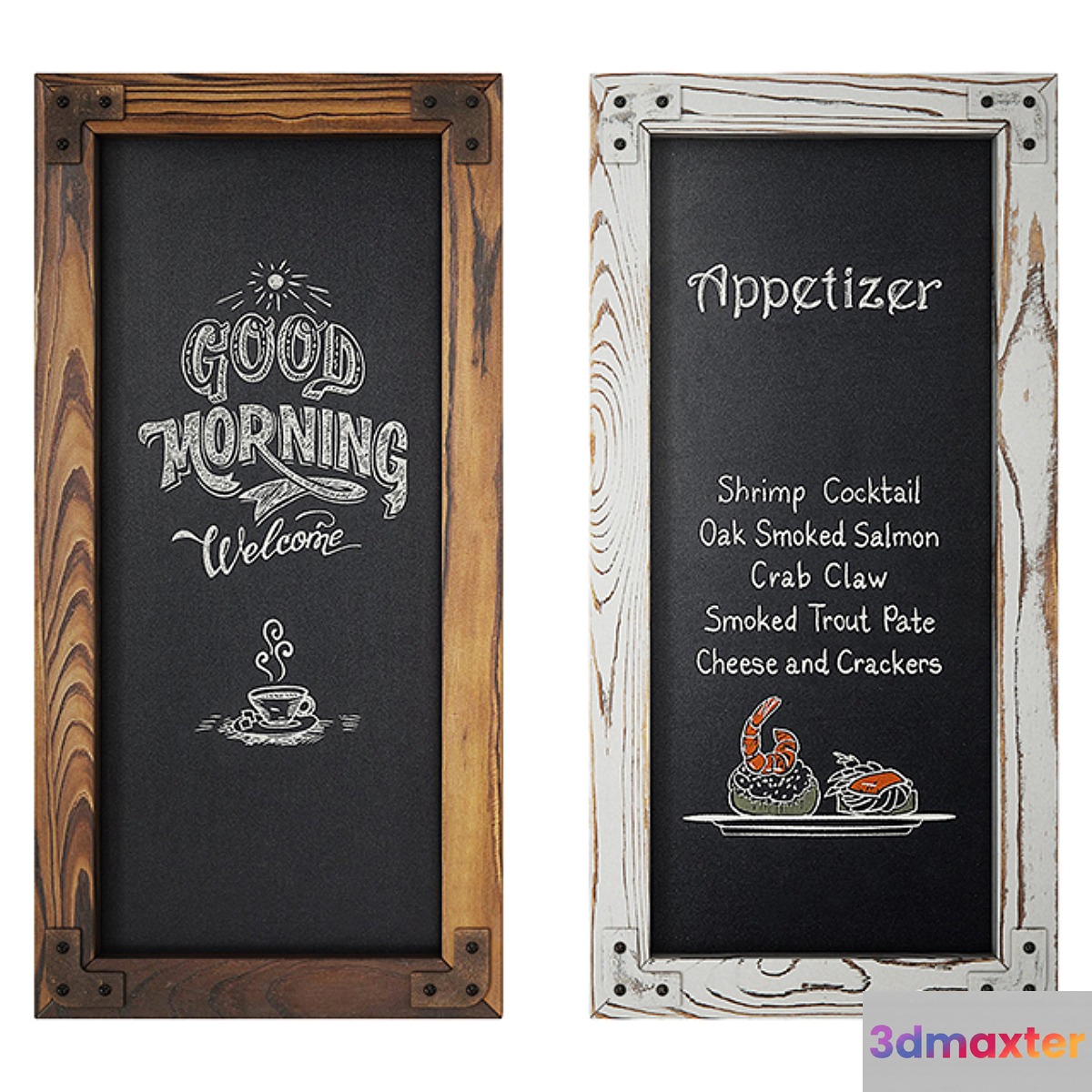 Wood Frame Chalkboard set1