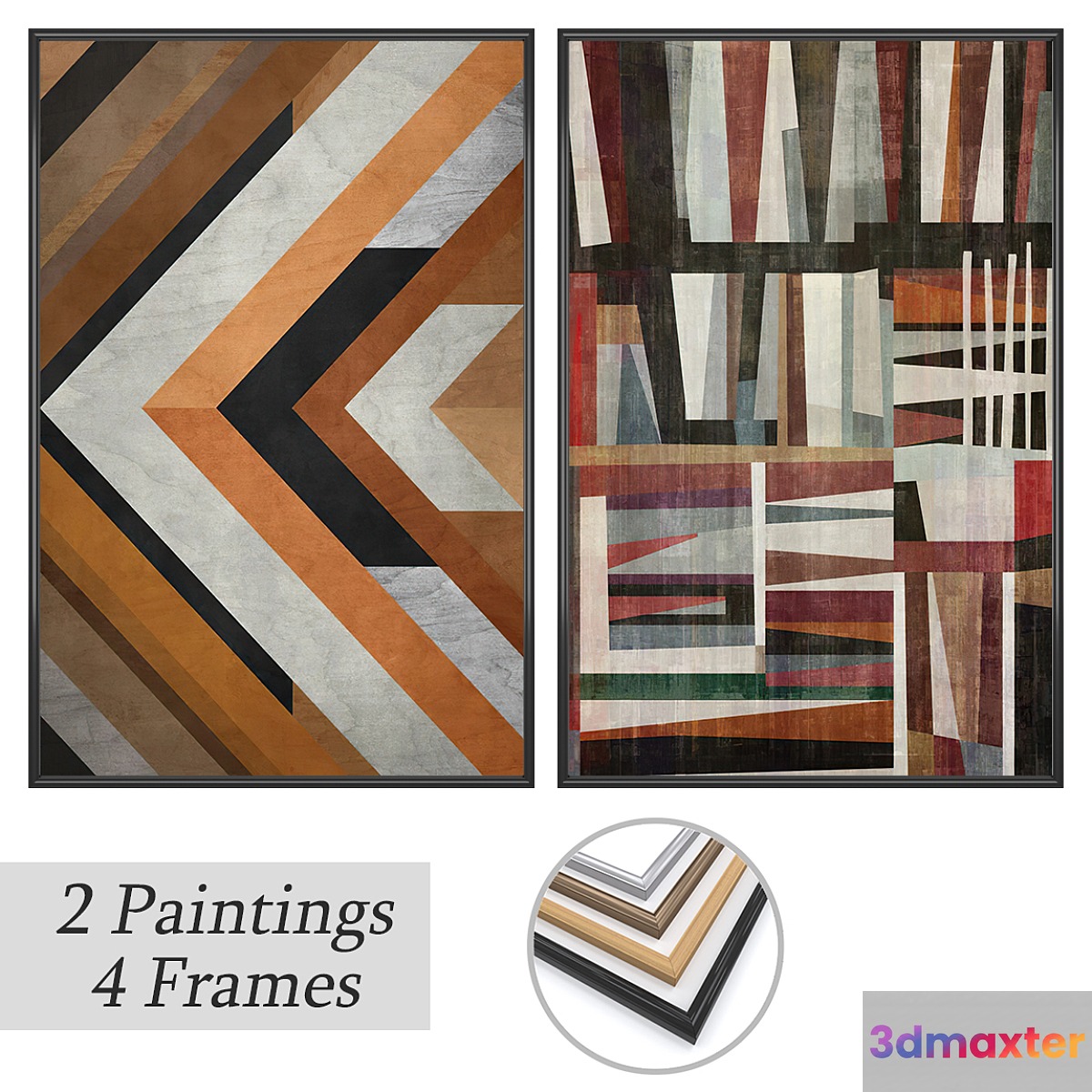 Set of wall paintings No 3697
