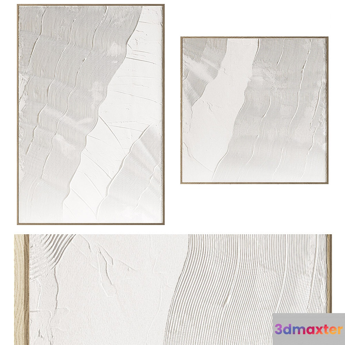 Boheme Home - Plaster Paintings Set - No.3