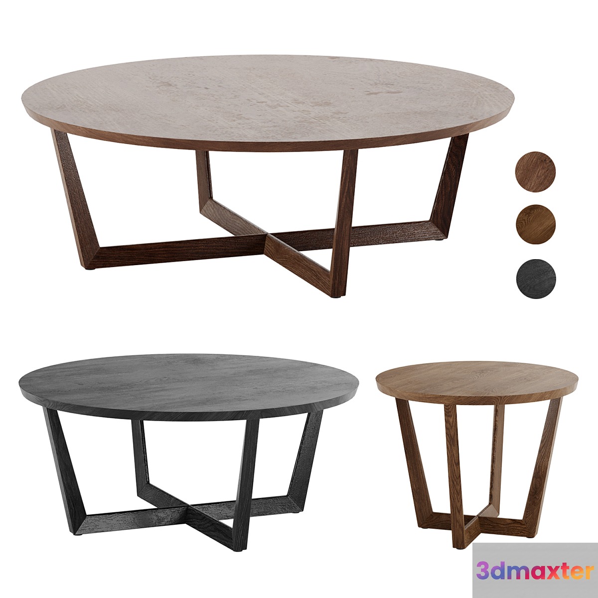 Stowe Round Coffee Table West Elm