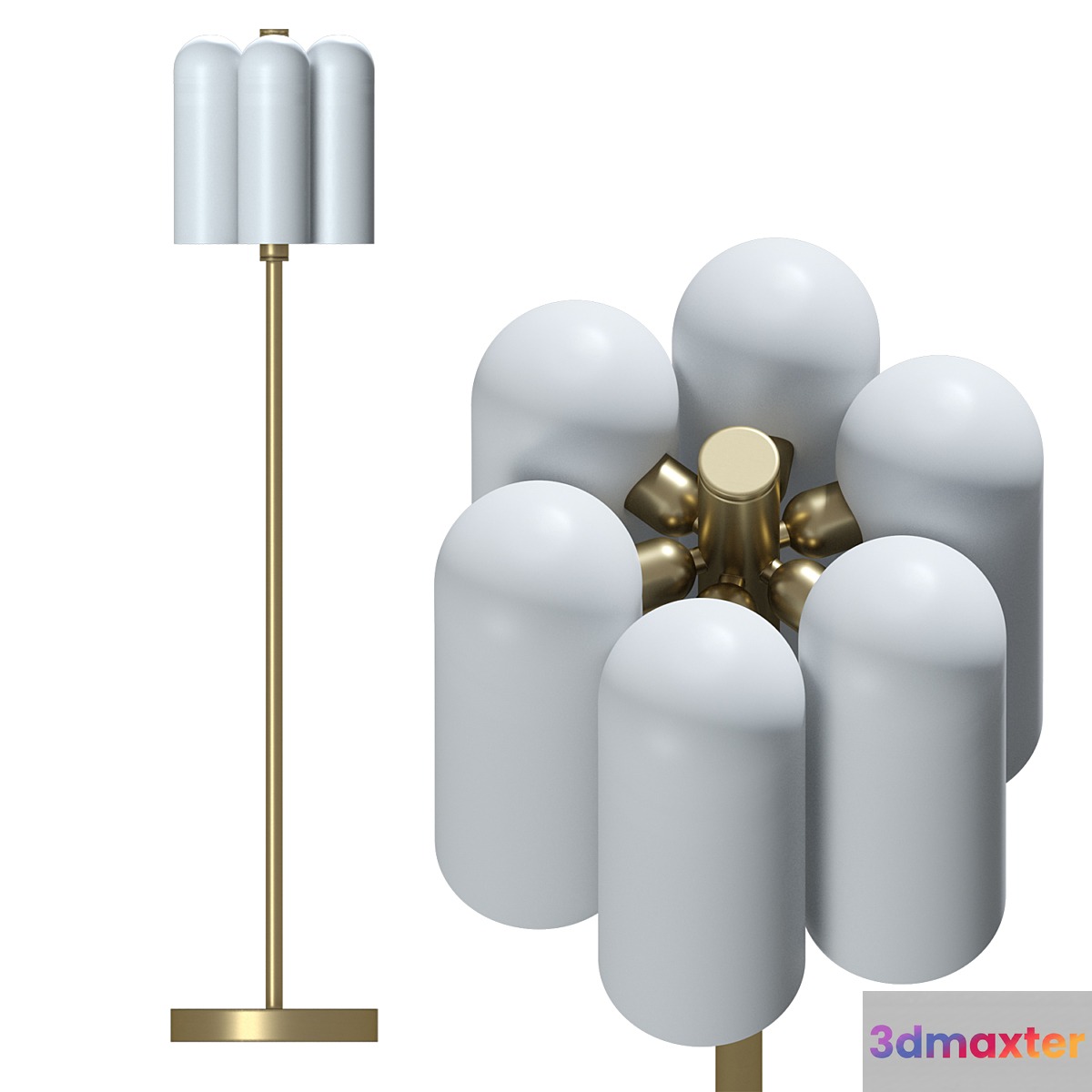 Floor lamp Odyssey 6 by Schwung Home 3D Max
