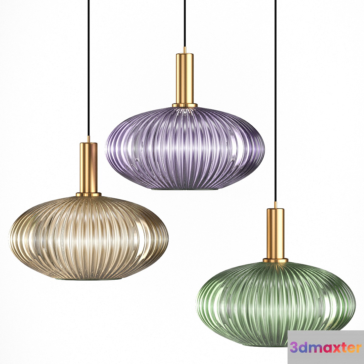 HTDZDX Ceiling Hanging Lamp with Polished Brass Lamp Holder 3D Max