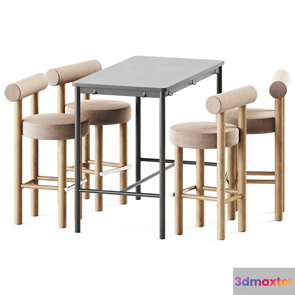 Tommaryd table by Ikea and Counter Bar Gropius CS2 by Noom