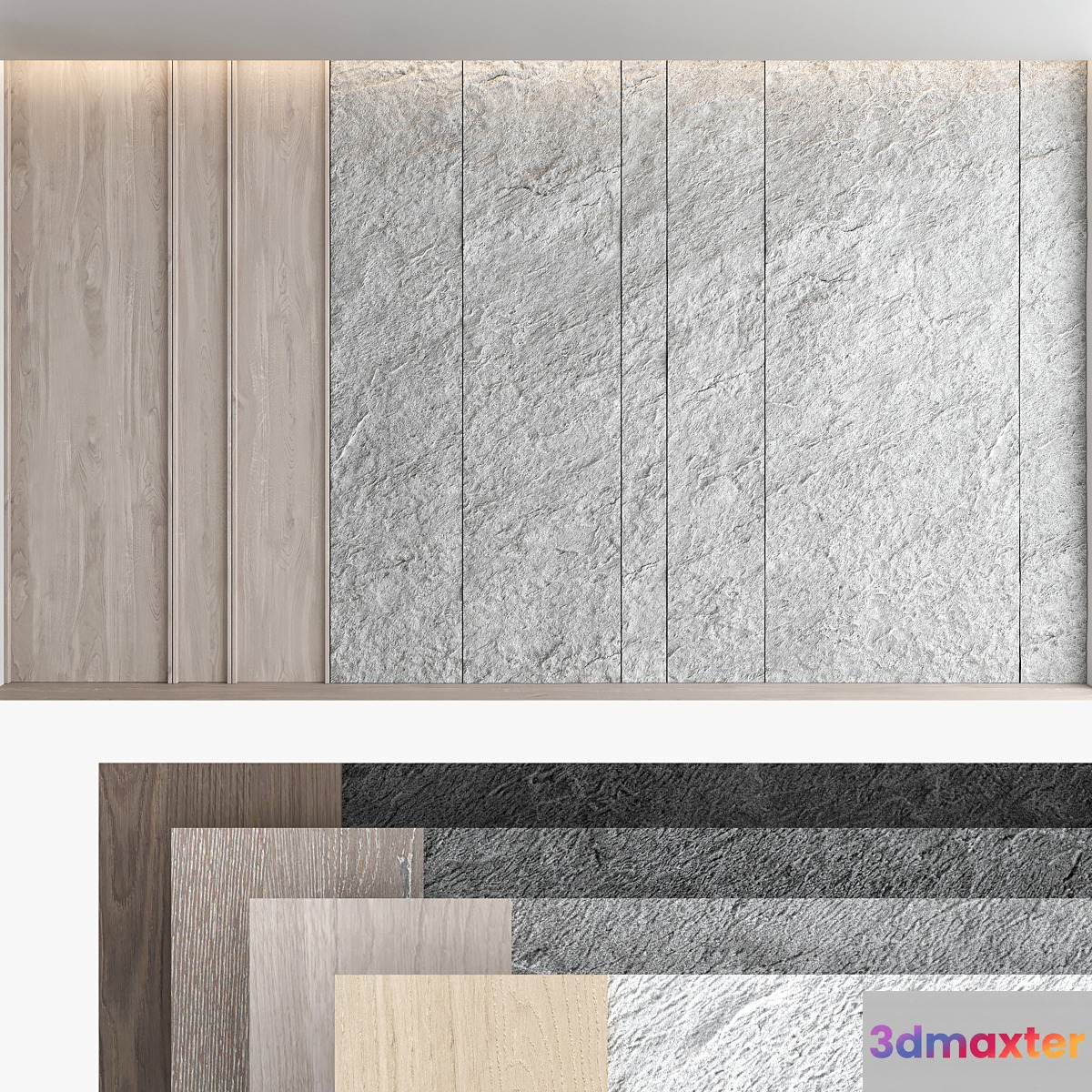 Decorative wall panel set 59 - No.2