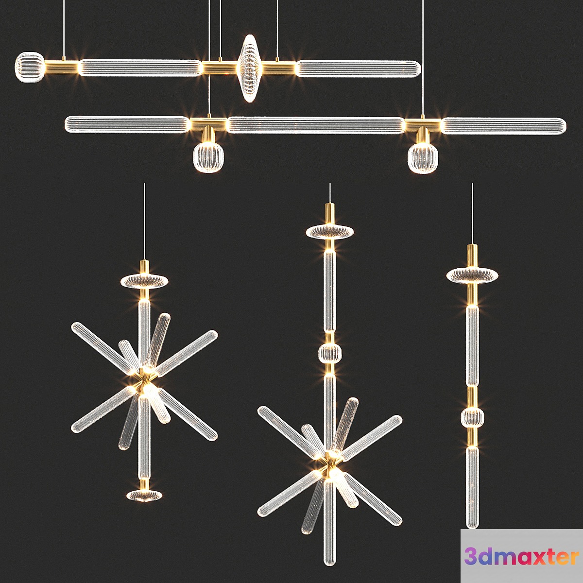 Cipher Lasvit collection chandelier