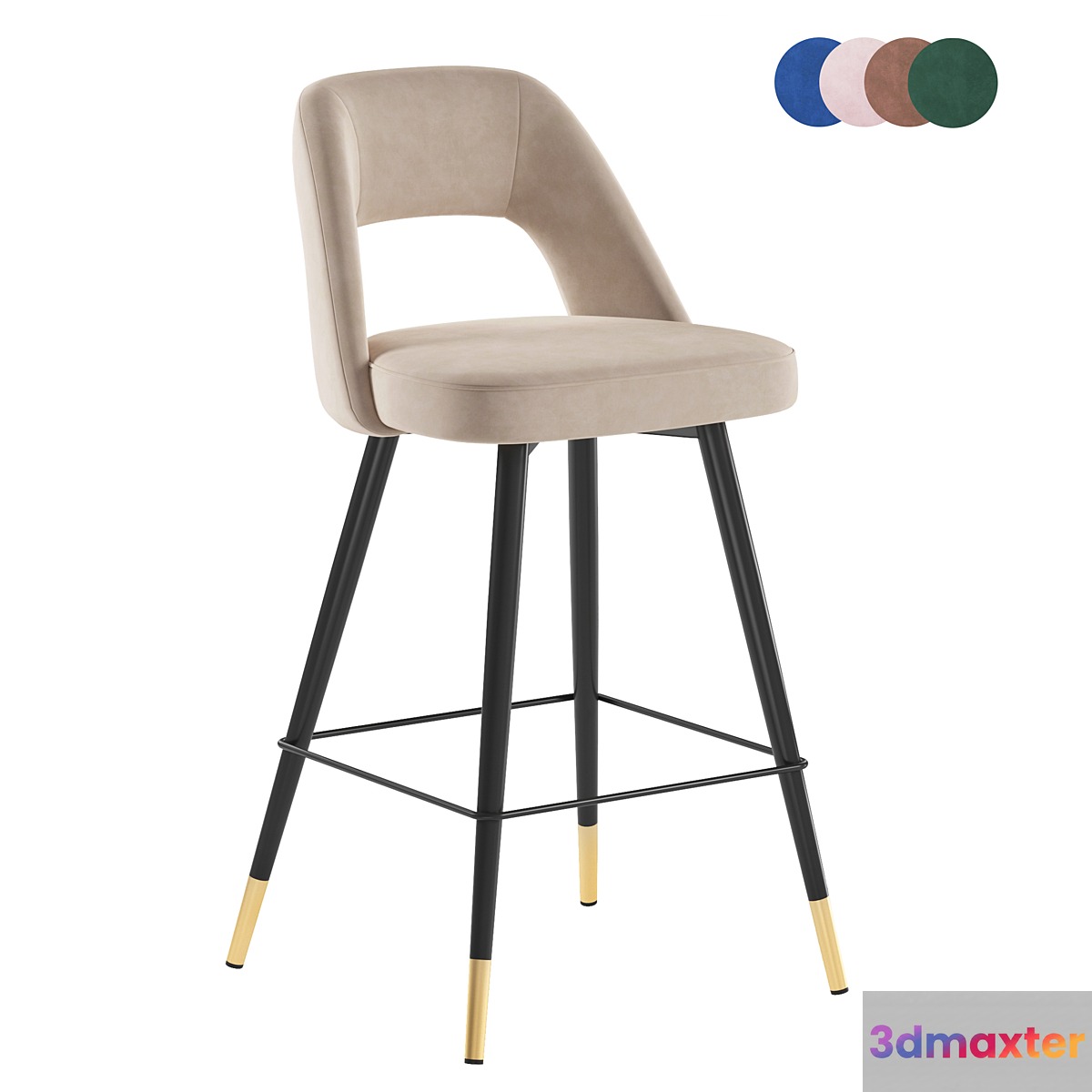 Storeforhome Hadson barstool 3D Max