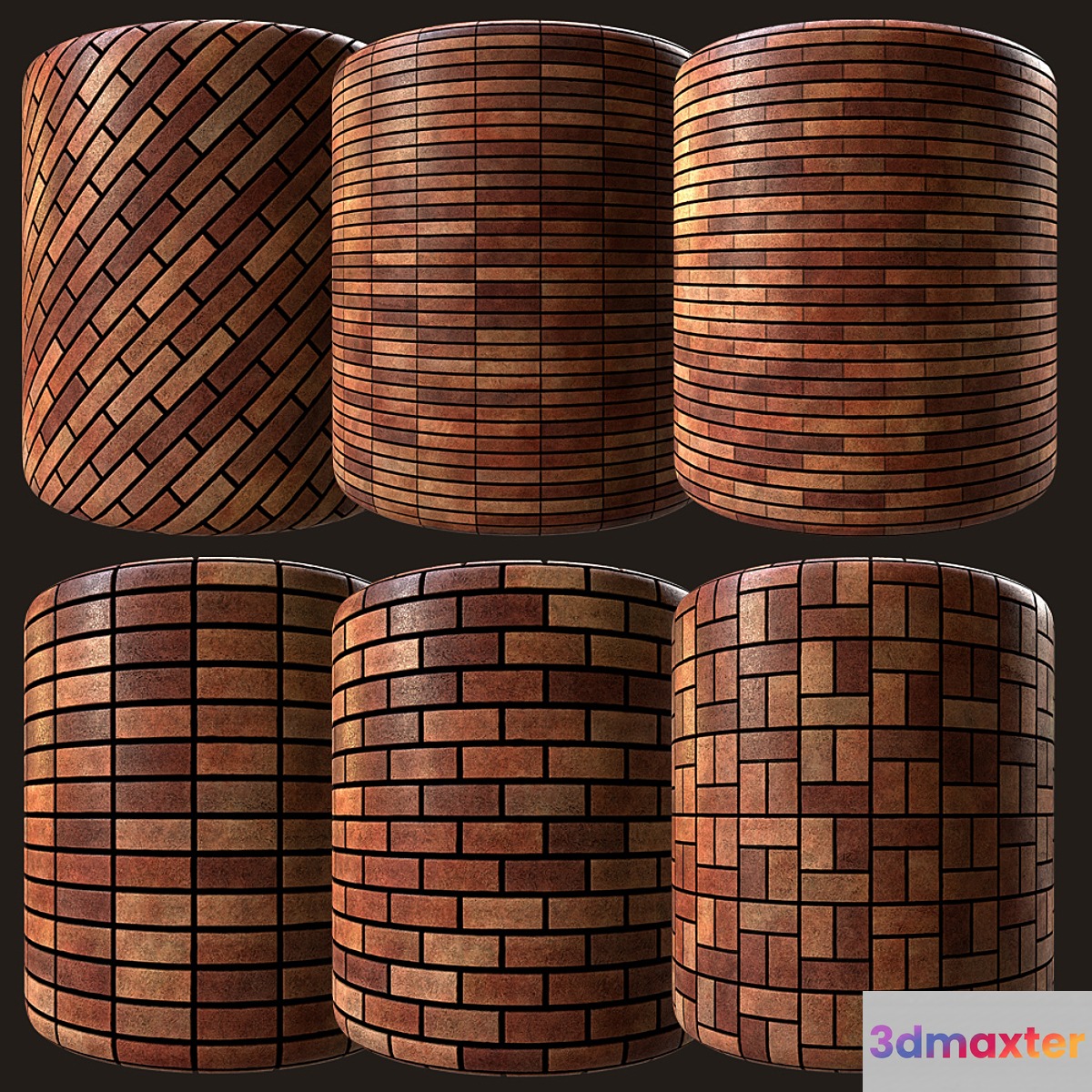 red rustic american brick 05 - No.2