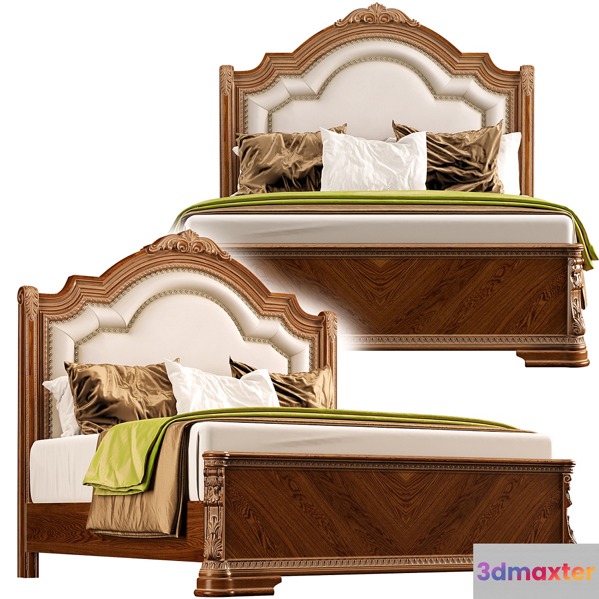 Charmond Queen Upholstered Sleigh Bed - No.2
