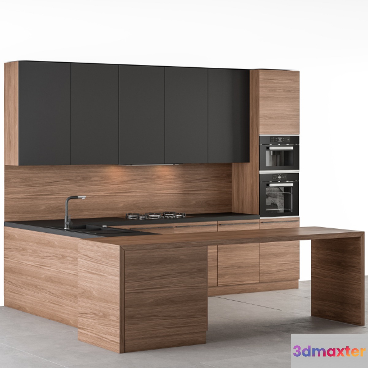 Kitchen Modern - Wooden and Black 59