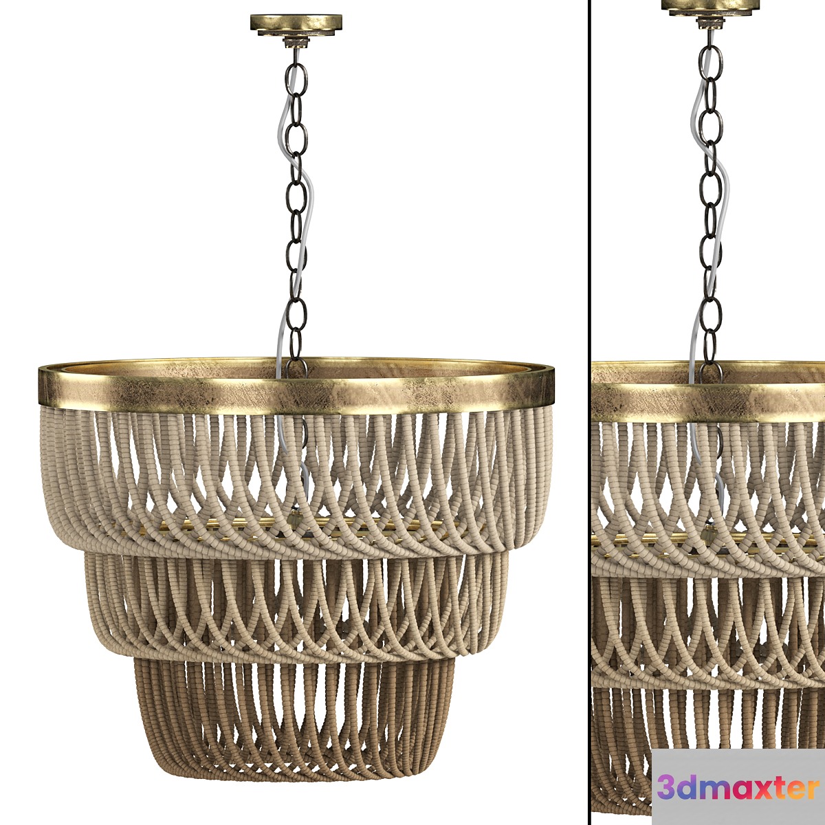 macrame chandelier 09